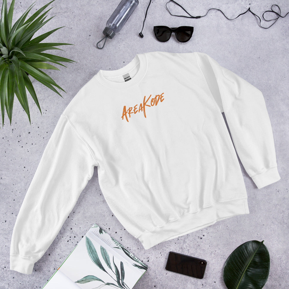 AreaKode - Unisex Crewneck (orange)