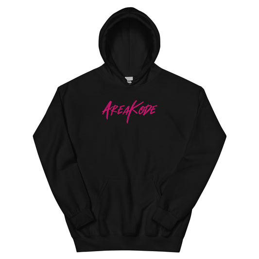 AreaKode Unisex Hoodie (fuchsia)