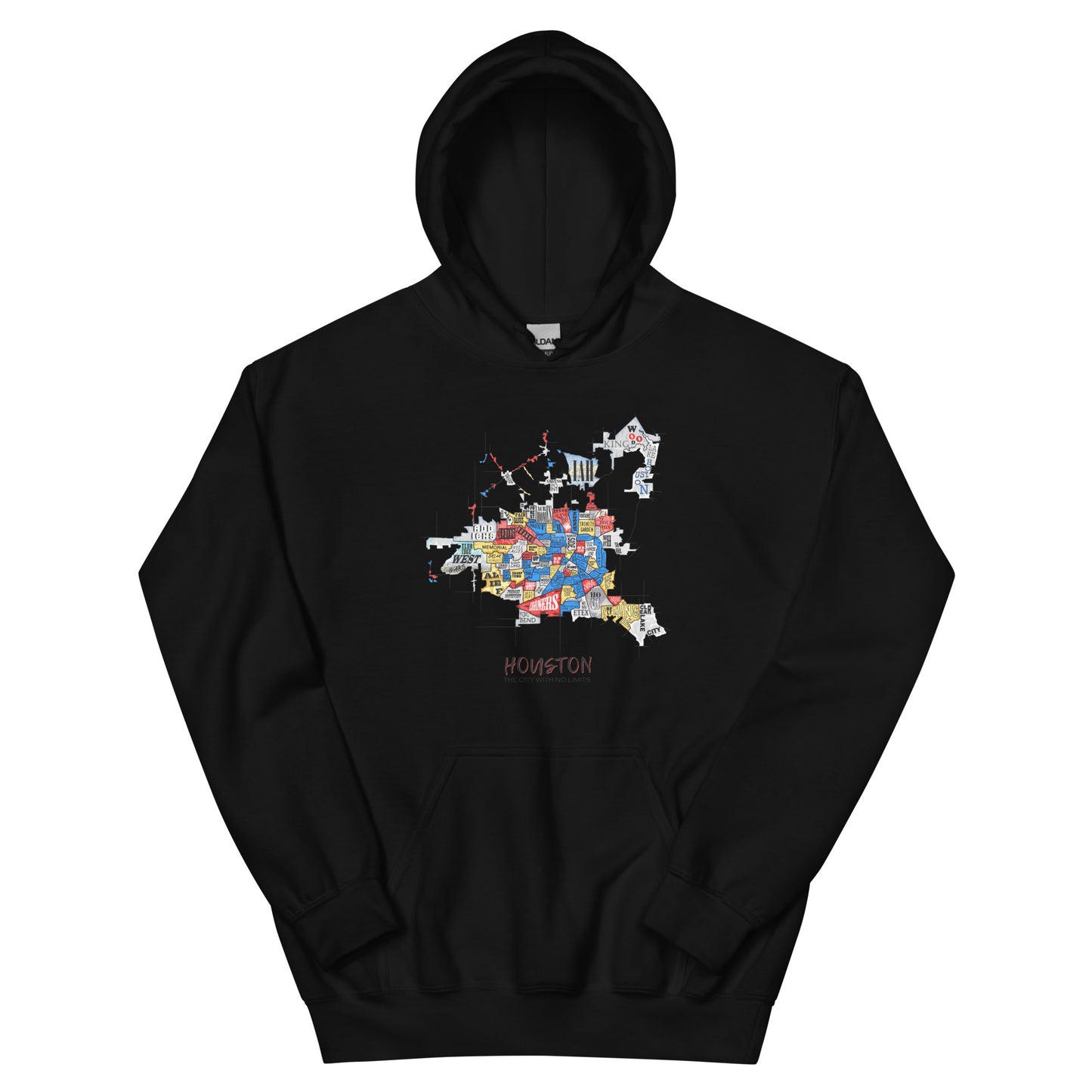 Houston Map Hoodie (unisex)
