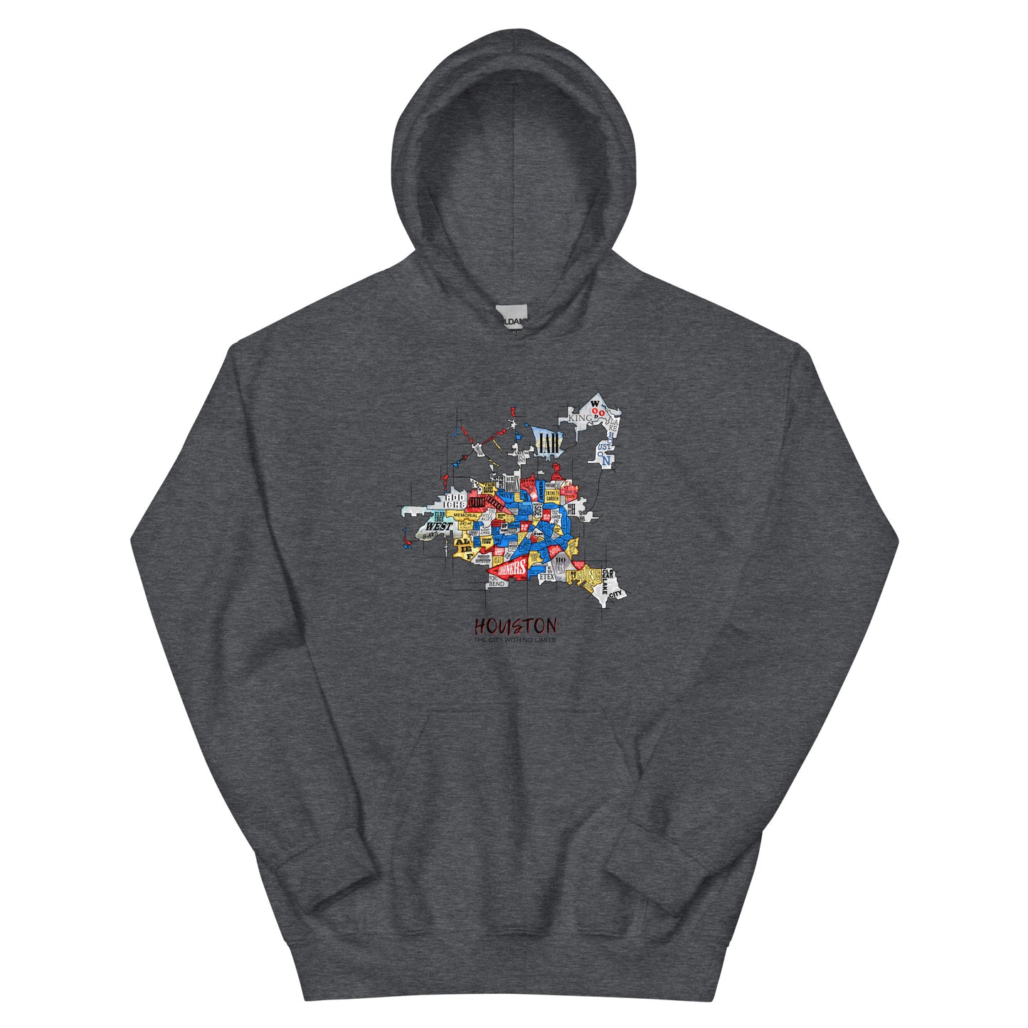 Houston Map Hoodie (unisex)