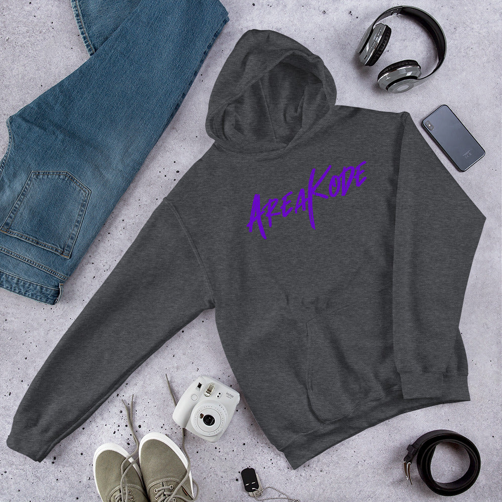 AreaKode Unisex Hoodie (purple)