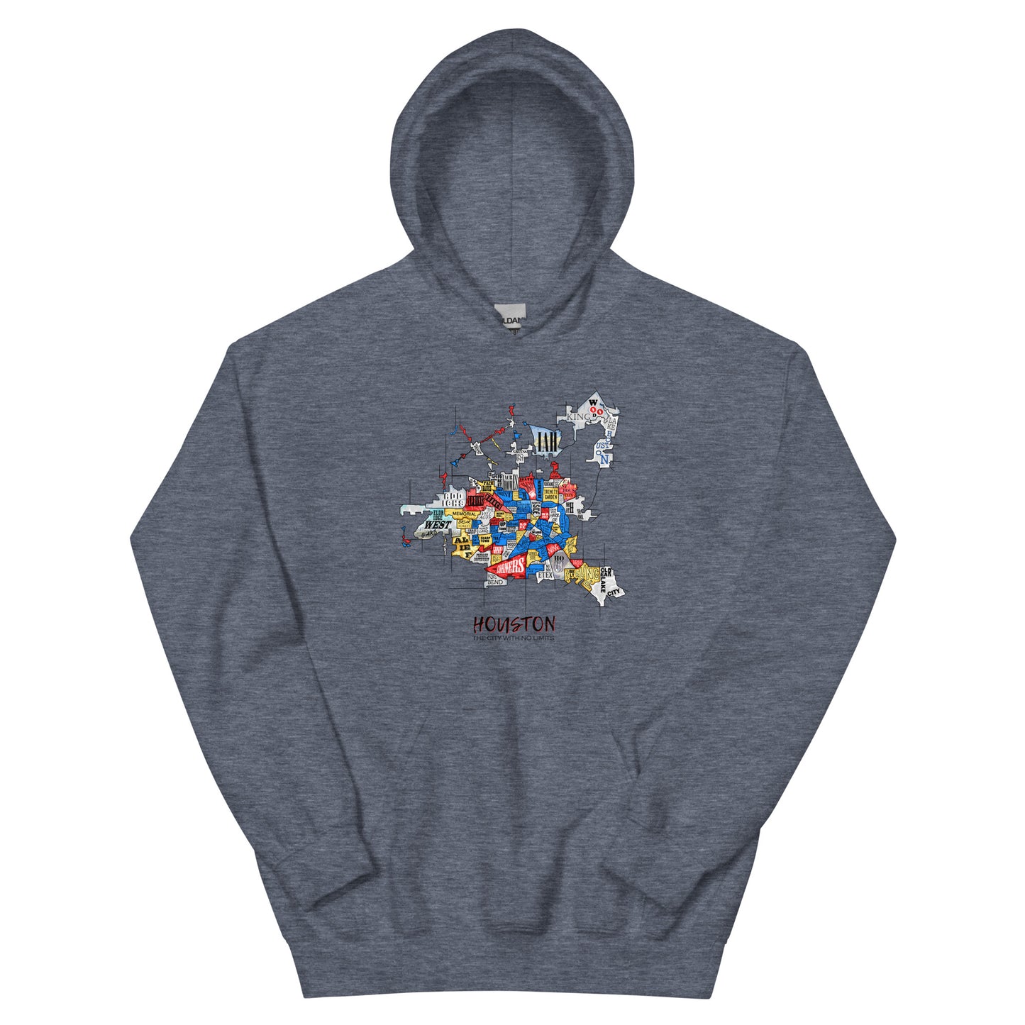 Houston Map Hoodie (unisex)