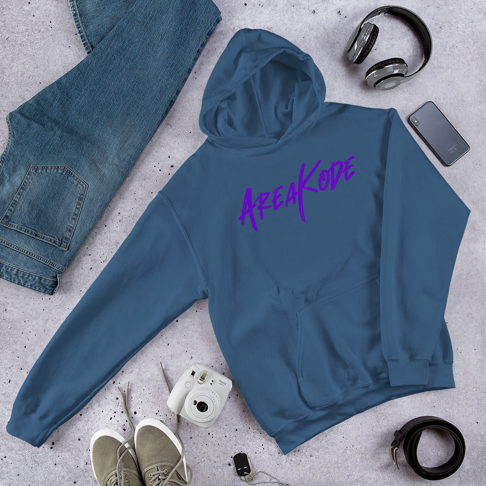 AreaKode Unisex Hoodie (purple)