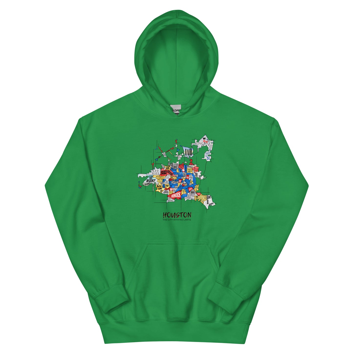 Houston Map Hoodie (unisex)