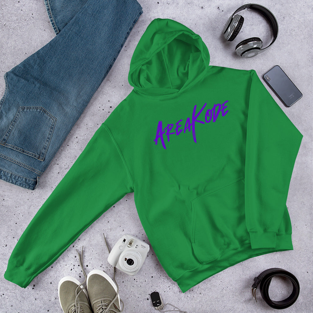 AreaKode Unisex Hoodie (purple)