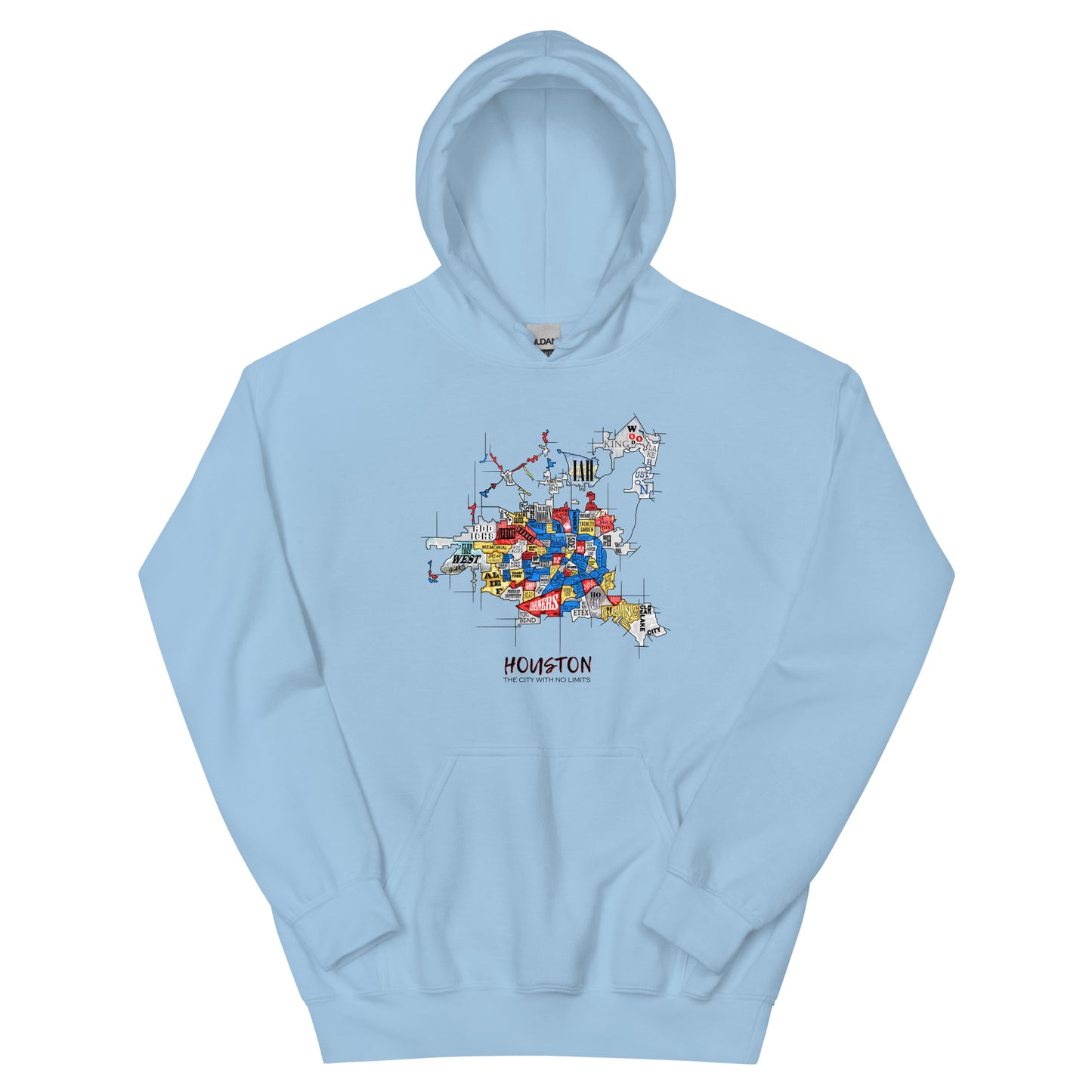 Houston Map Hoodie (unisex)