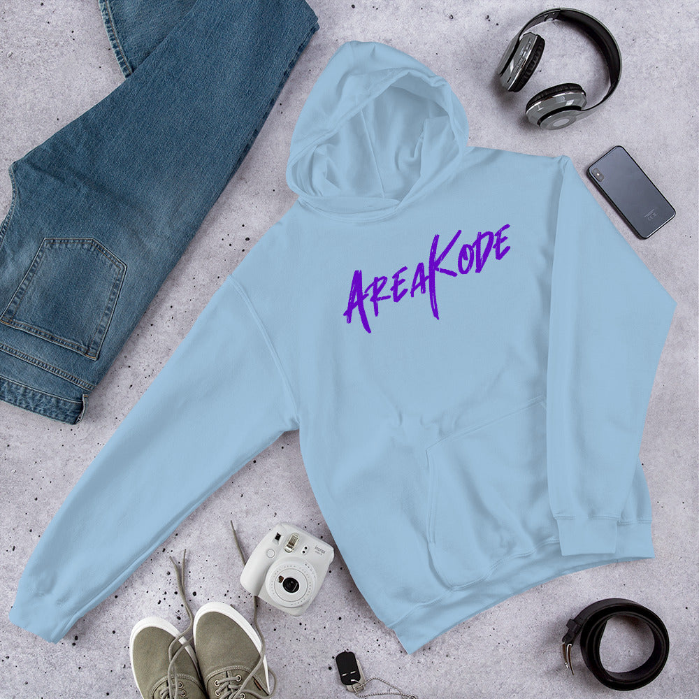 AreaKode Unisex Hoodie (purple)