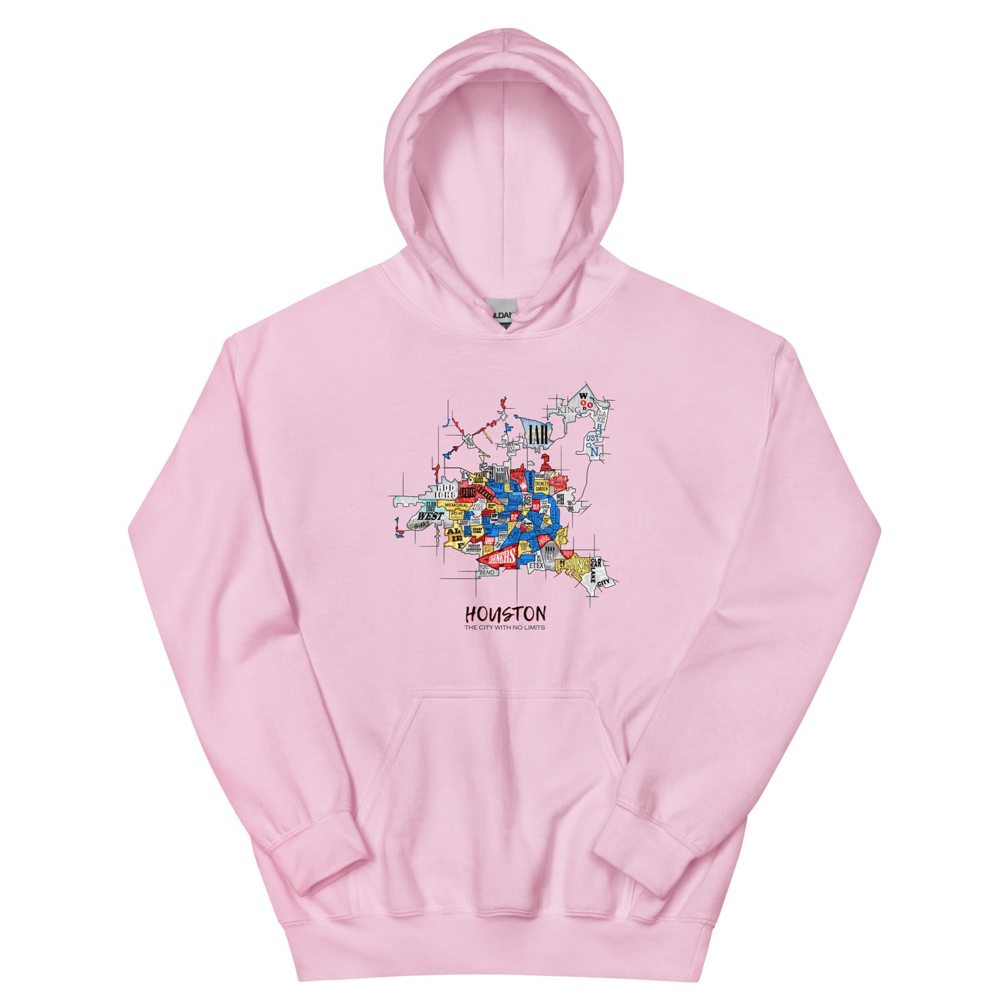 Houston Map Hoodie (unisex)