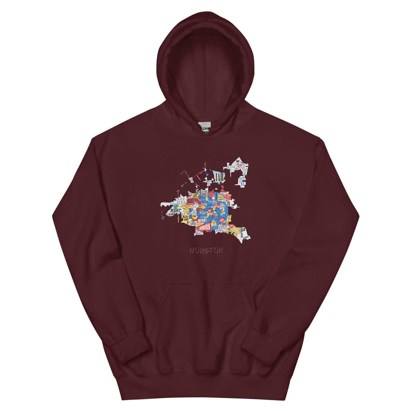 Houston Map Hoodie (unisex)