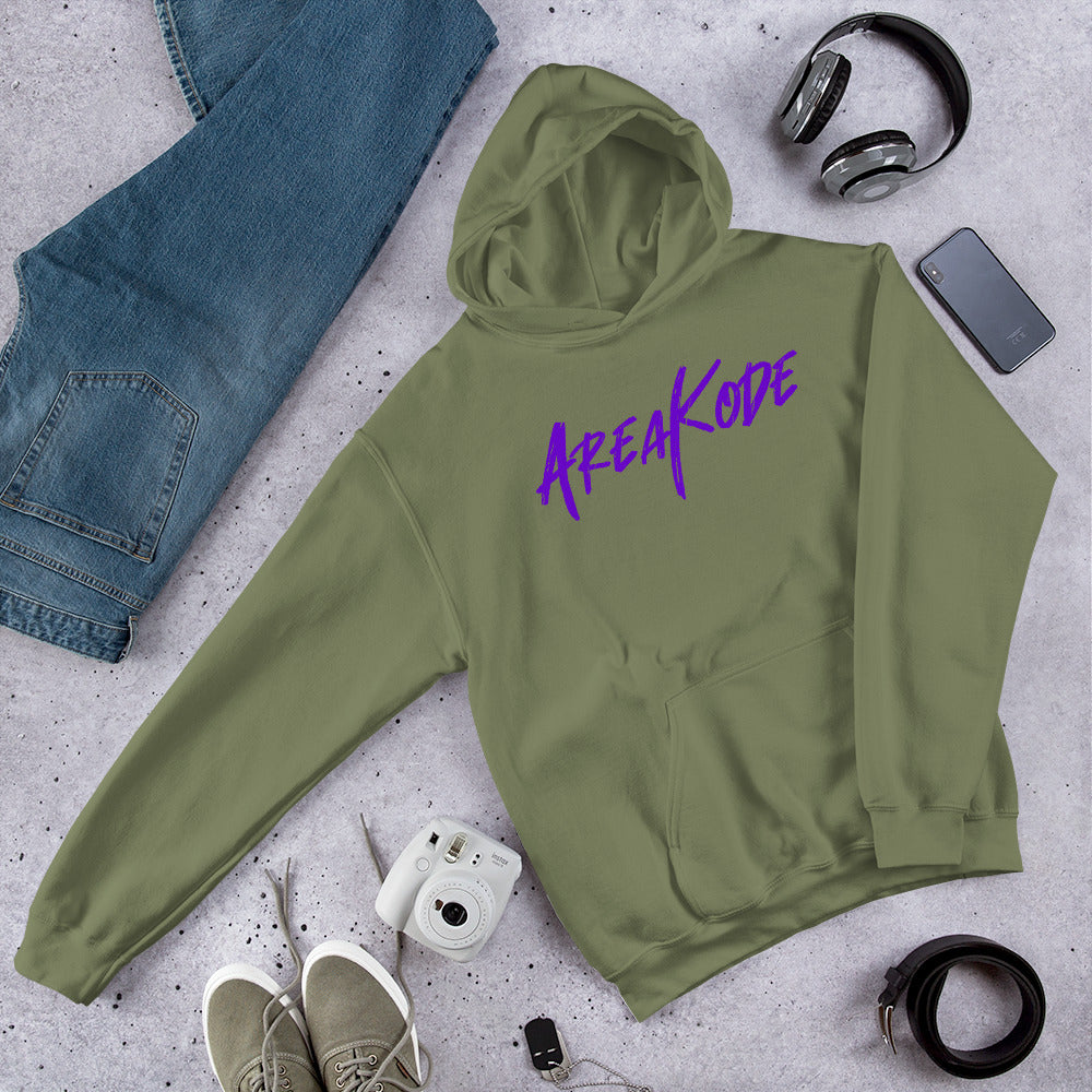 AreaKode Unisex Hoodie (purple)
