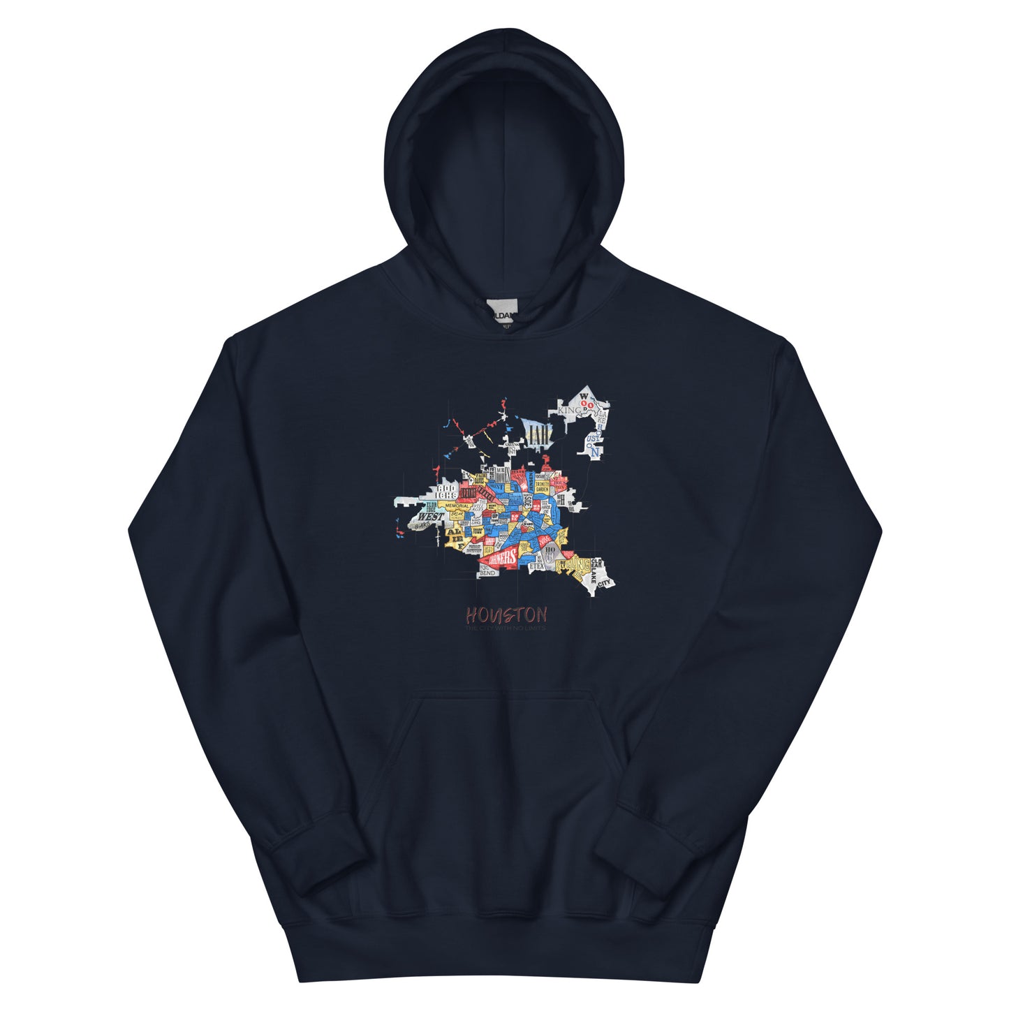Houston Map Hoodie (unisex)