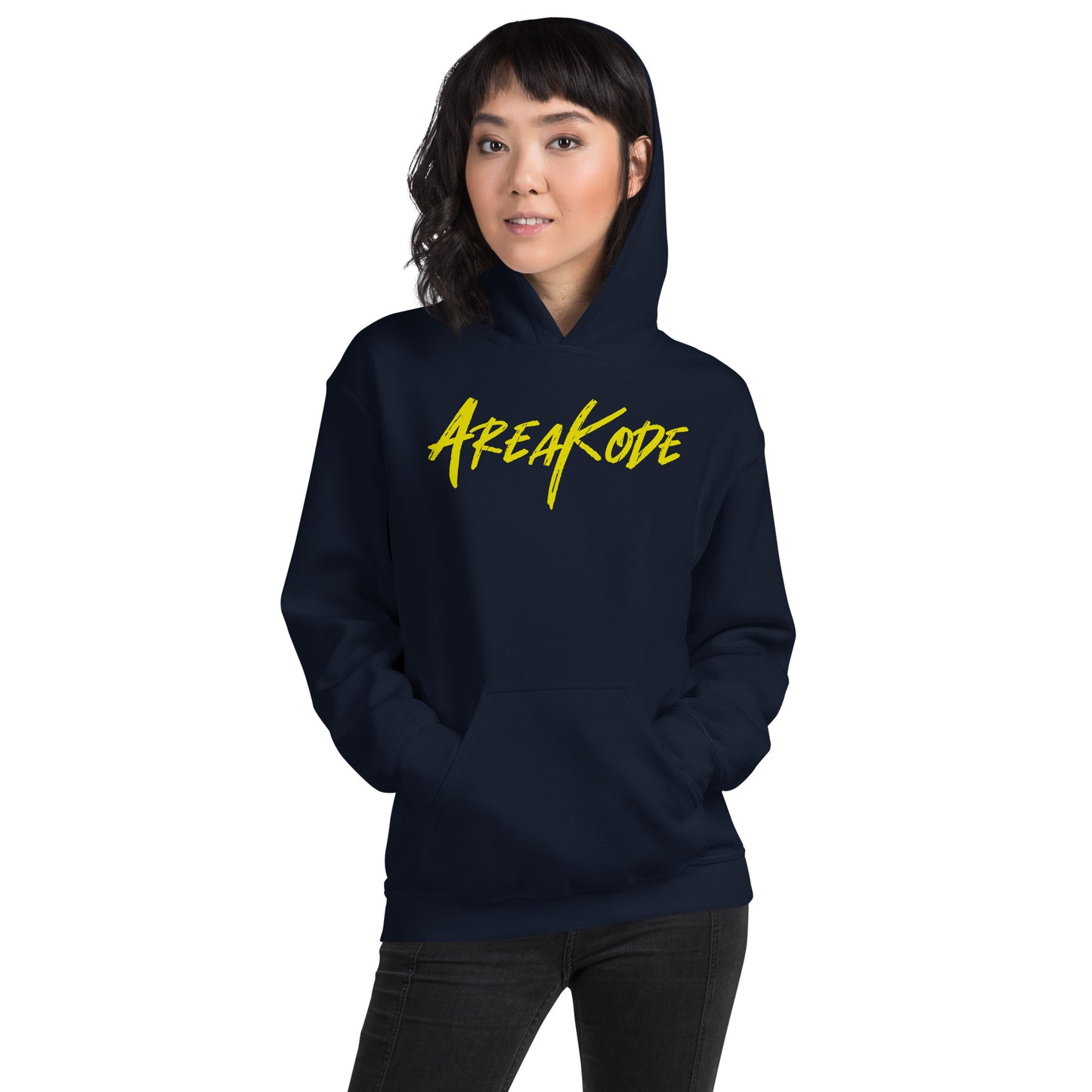 AreaKode Unisex Hoodie (yellow)