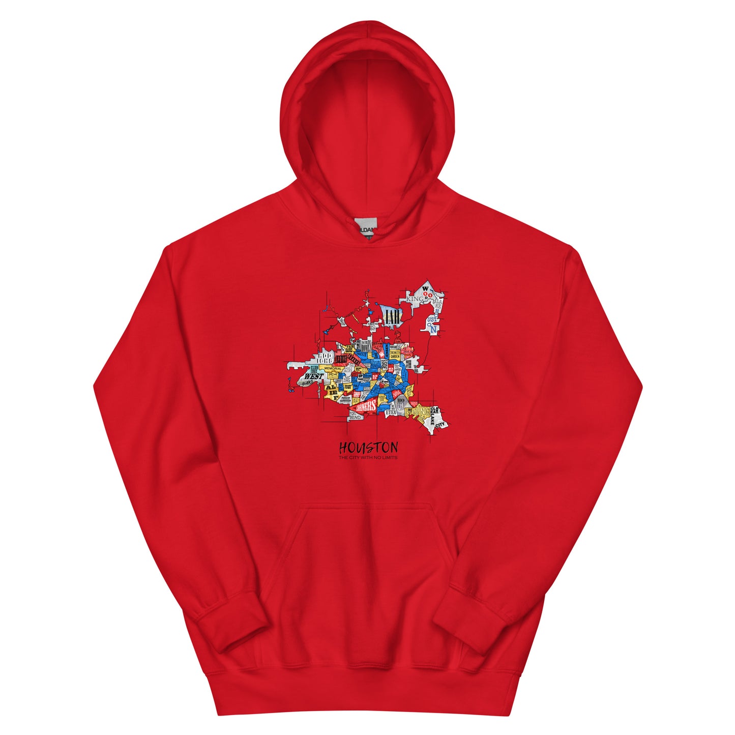 Houston Map Hoodie (unisex)