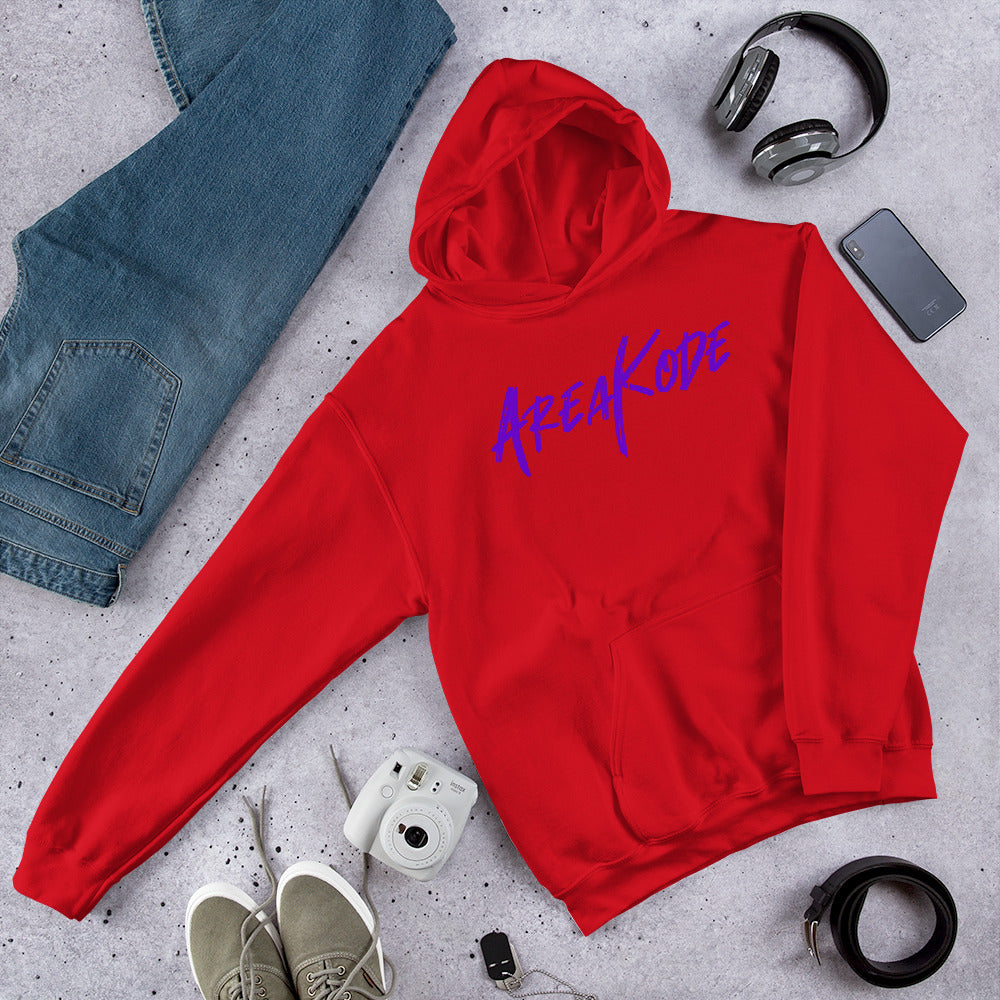 AreaKode Unisex Hoodie (purple)
