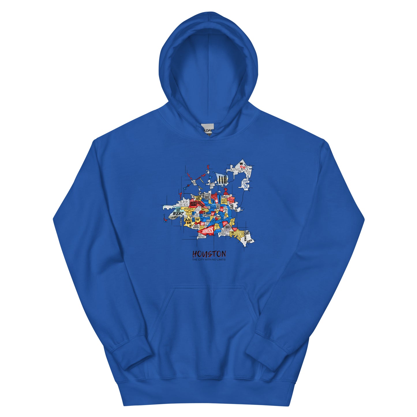 Houston Map Hoodie (unisex)