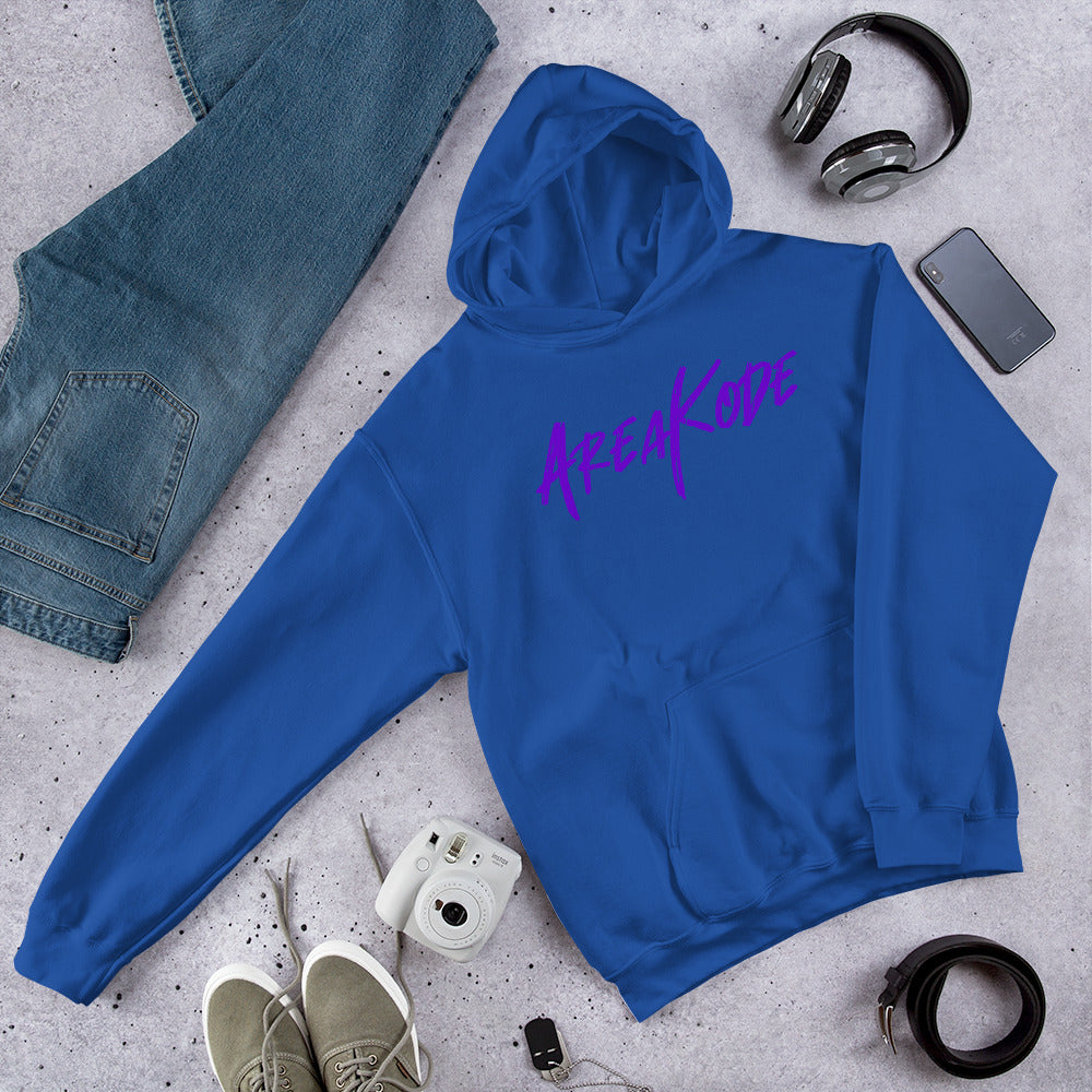 AreaKode Unisex Hoodie (purple)