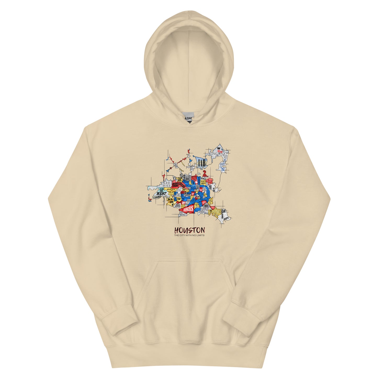 Houston Map Hoodie (unisex)