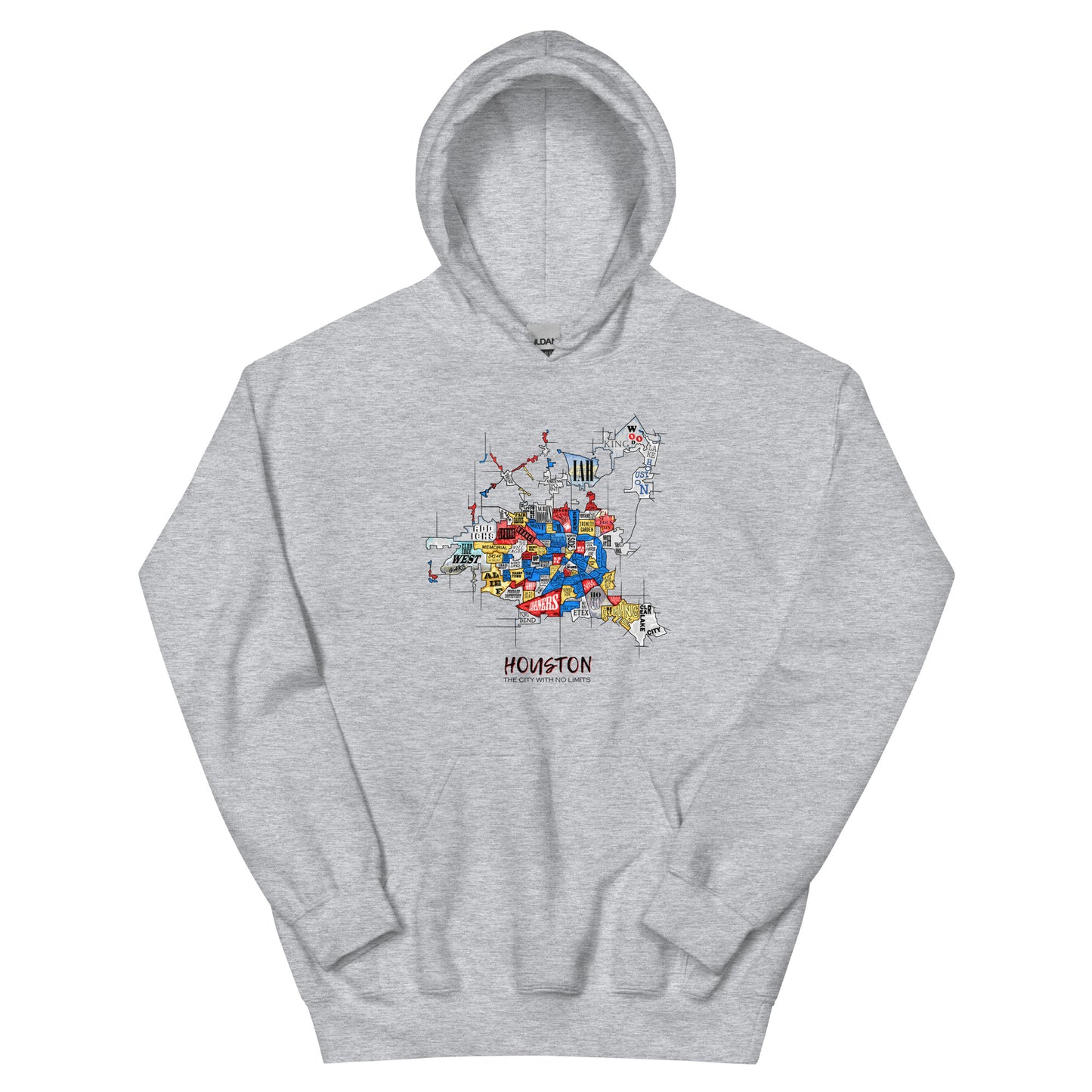 Houston Map Hoodie (unisex)