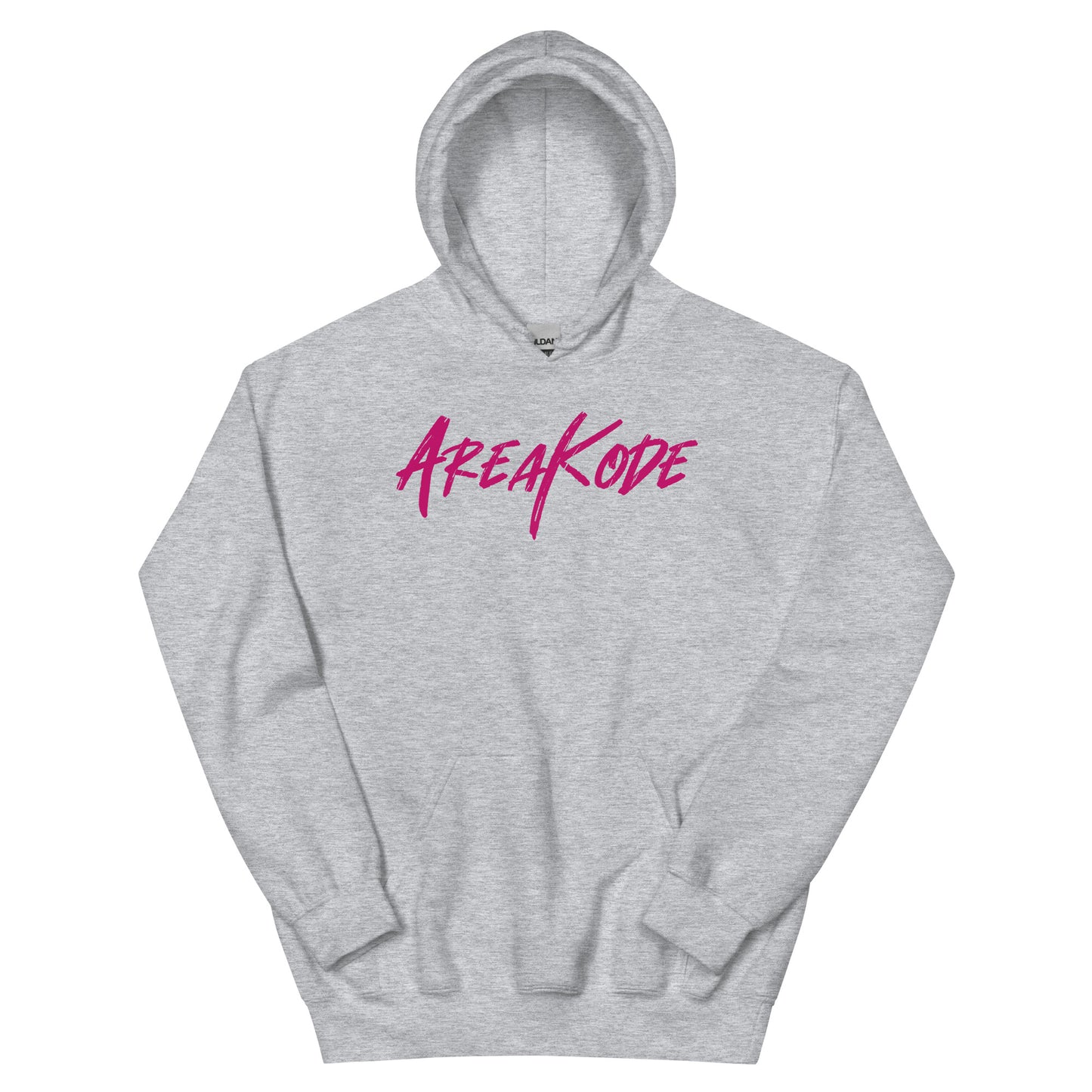 AreaKode Unisex Hoodie (fuchsia)