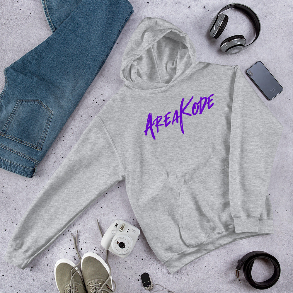 AreaKode Unisex Hoodie (purple)