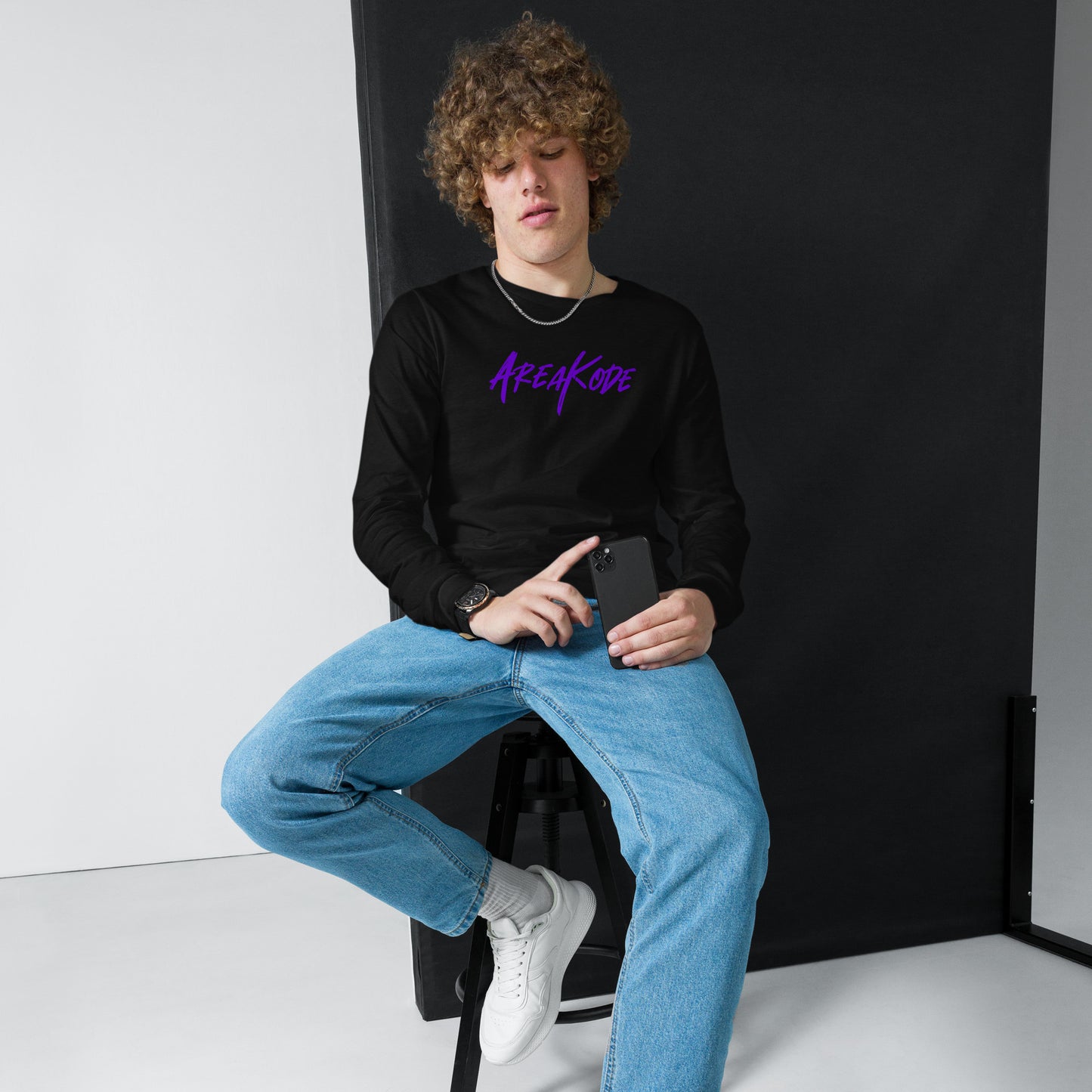 AreaKode - Unisex Long Sleeve (purple)