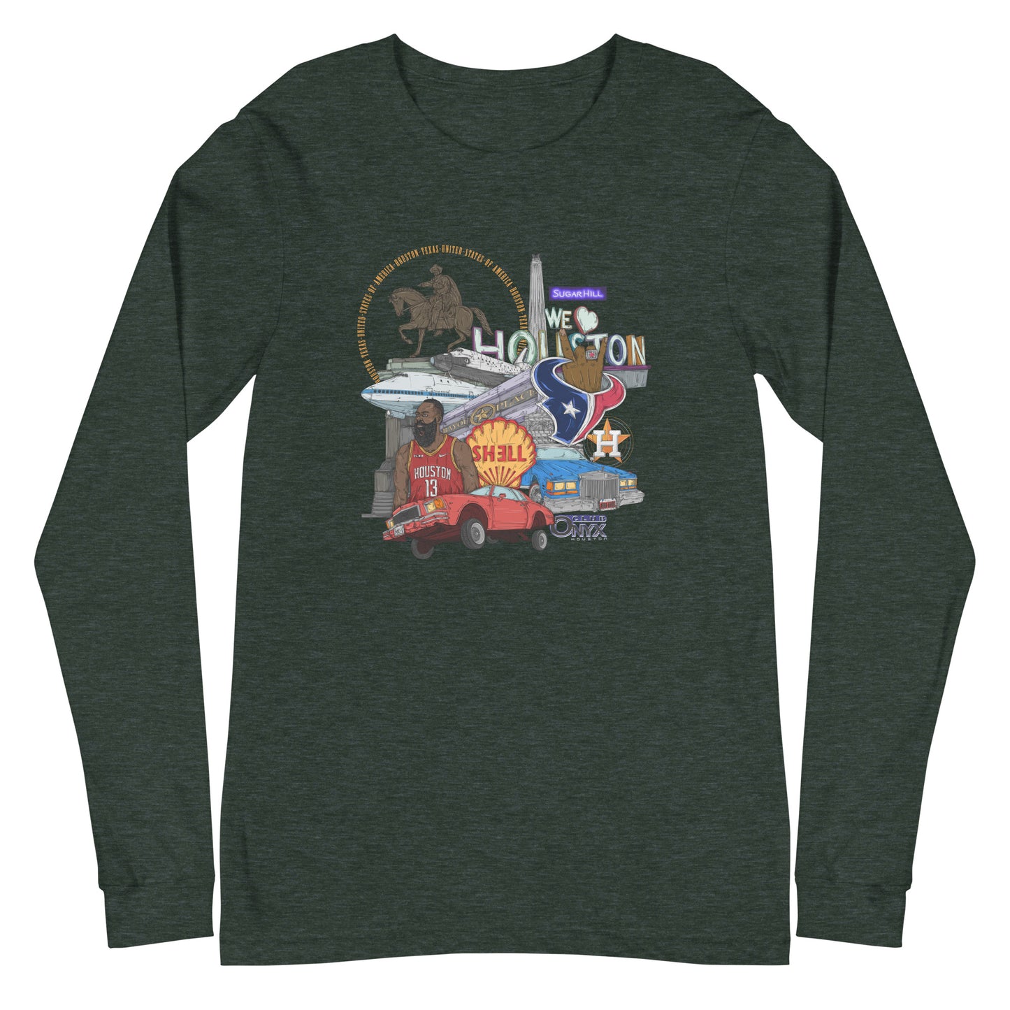 Houston Graphic Long Sleeve Tee (unisex)