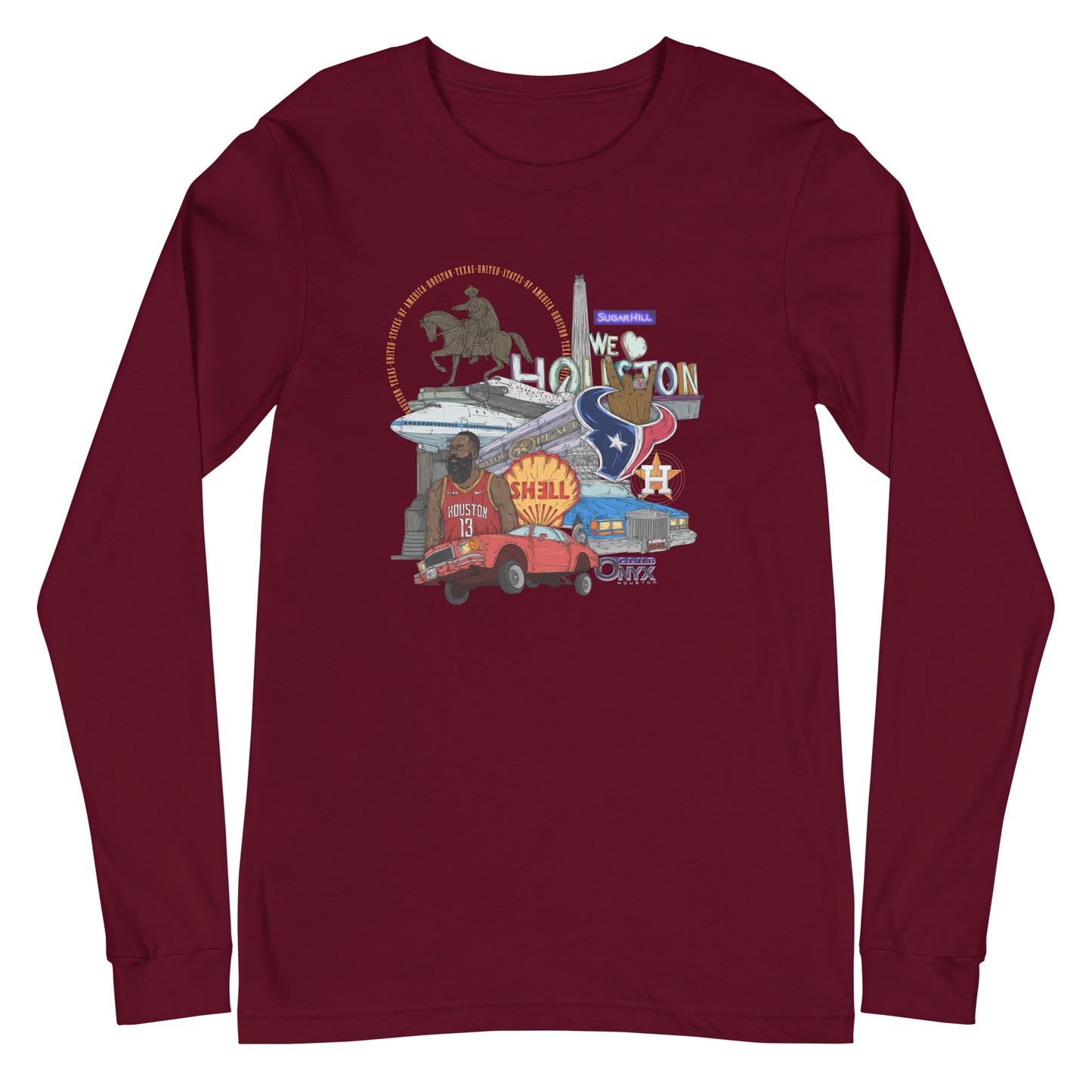 Houston Graphic Long Sleeve Tee (unisex)