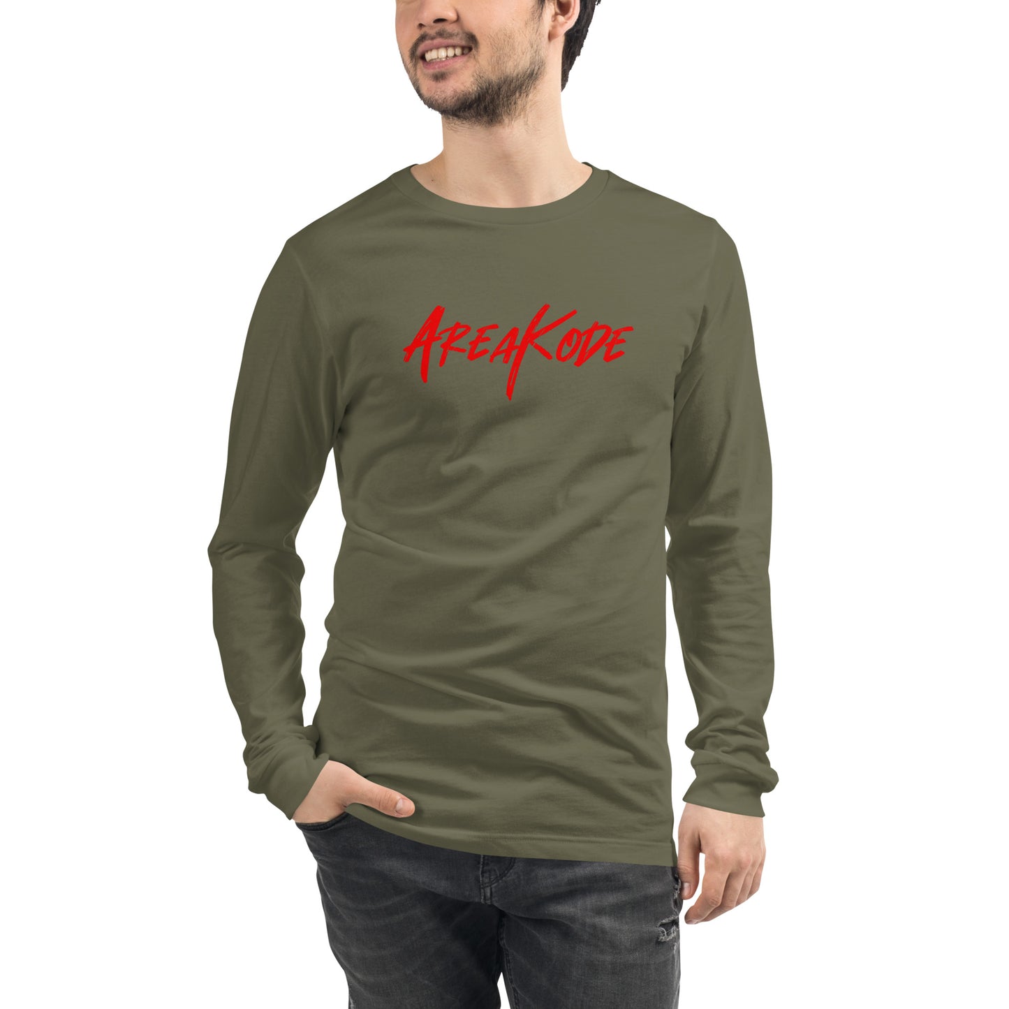 AreaKode - Unisex Long Sleeve (red)