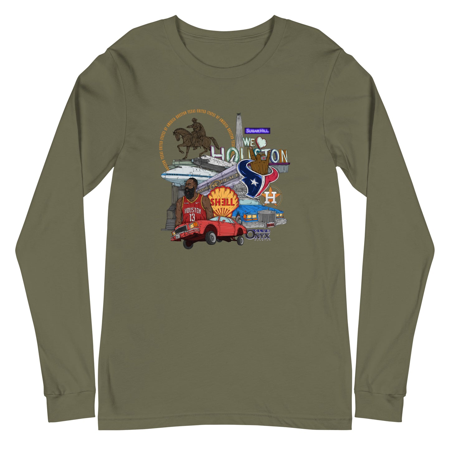 Houston Graphic Long Sleeve Tee (unisex)