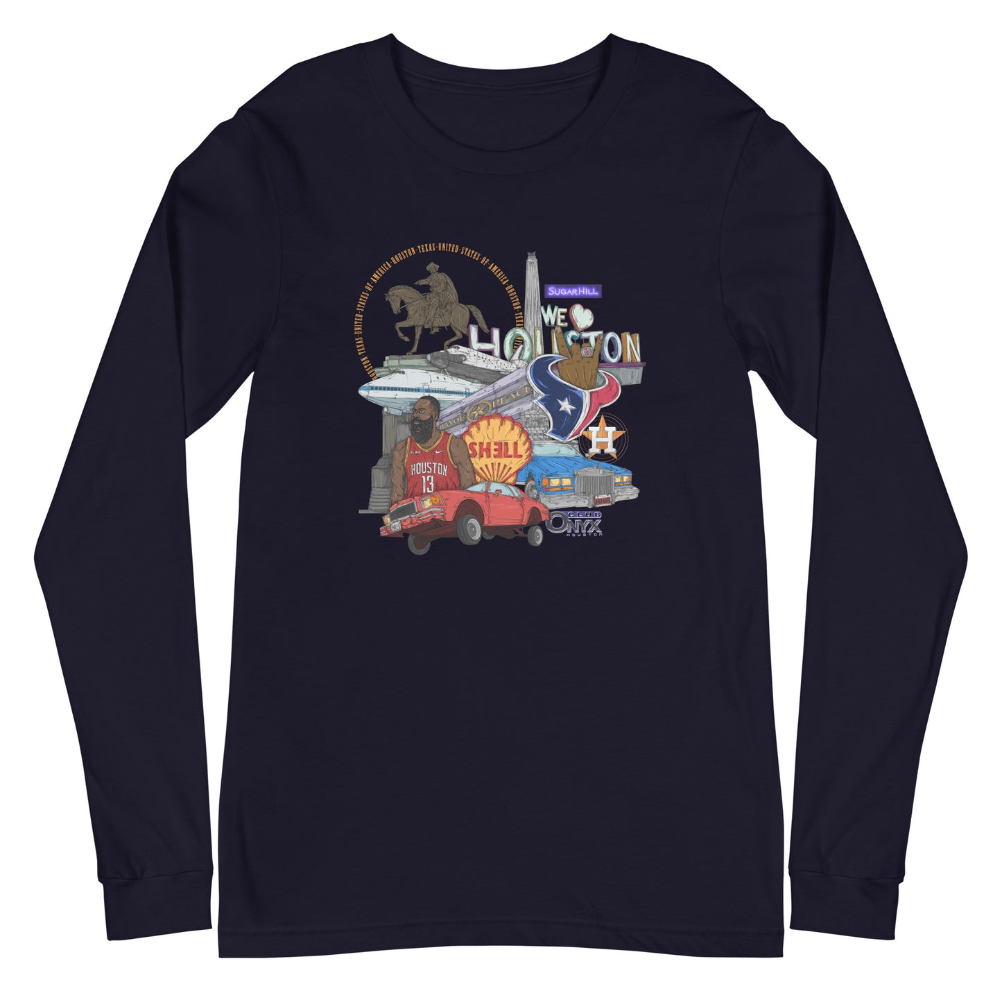 Houston Graphic Long Sleeve Tee (unisex)