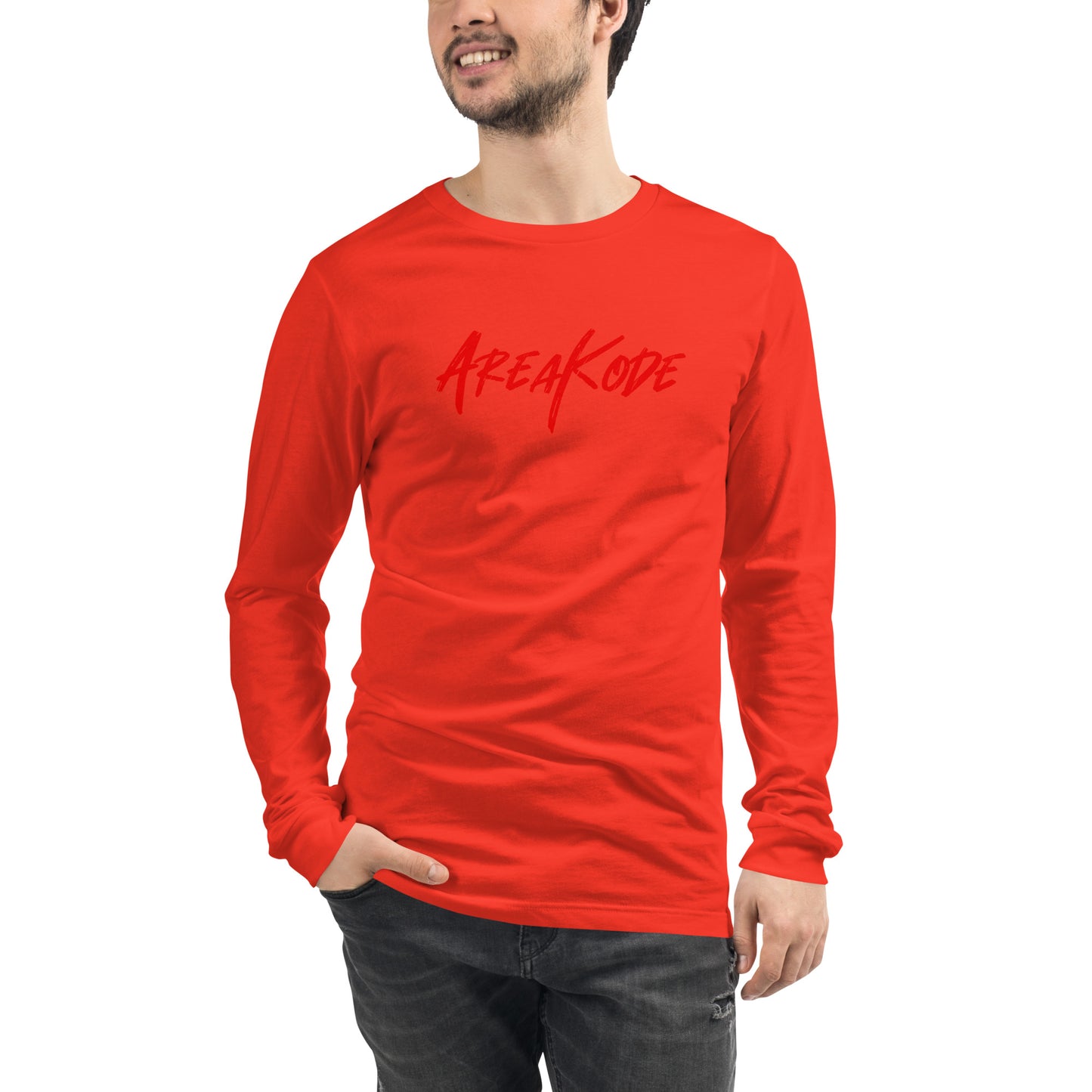 AreaKode - Unisex Long Sleeve (red)