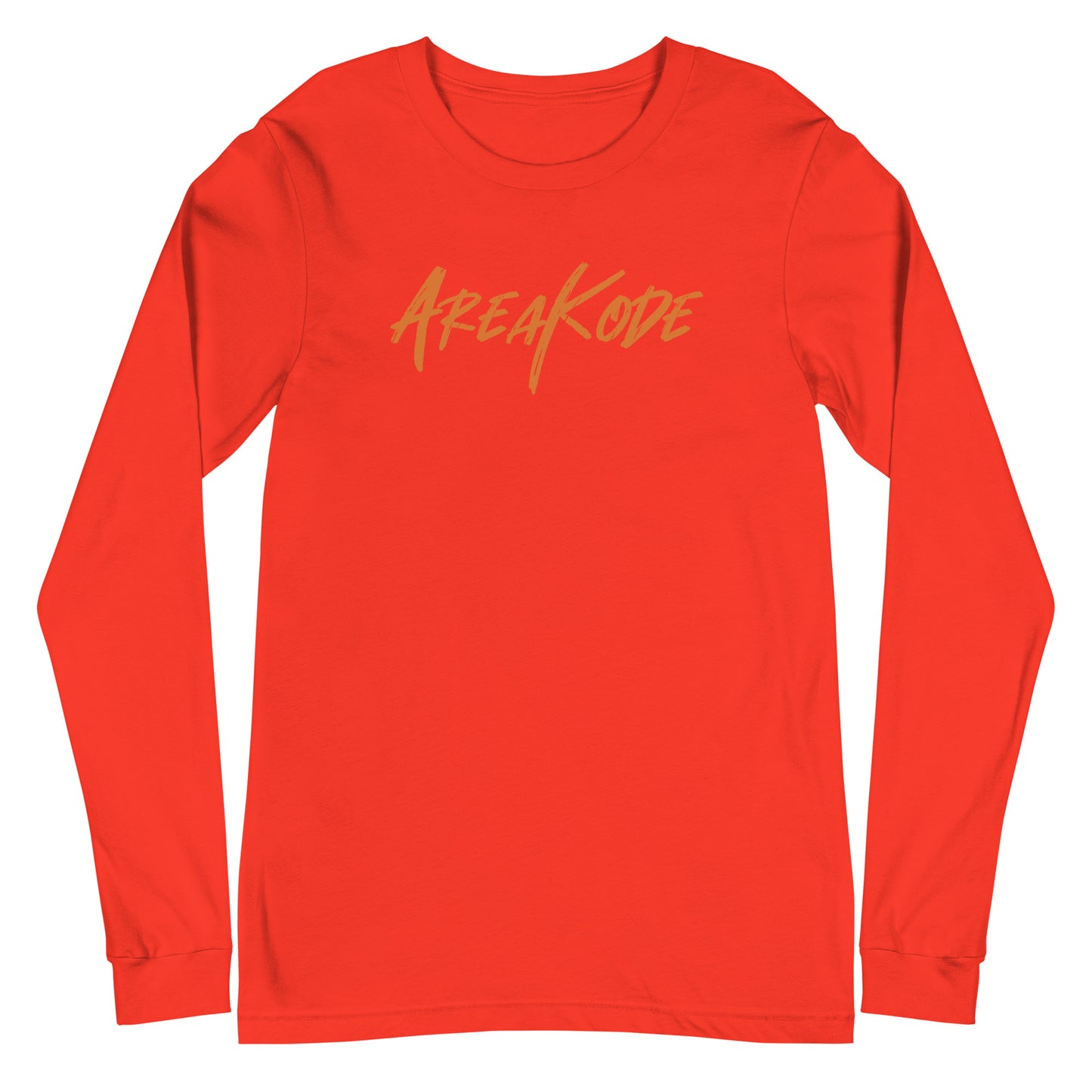 AreaKode| Unisex Long Sleeve (orange)