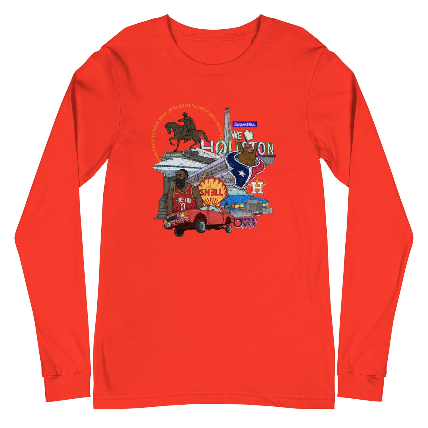 Houston Graphic Long Sleeve Tee (unisex)