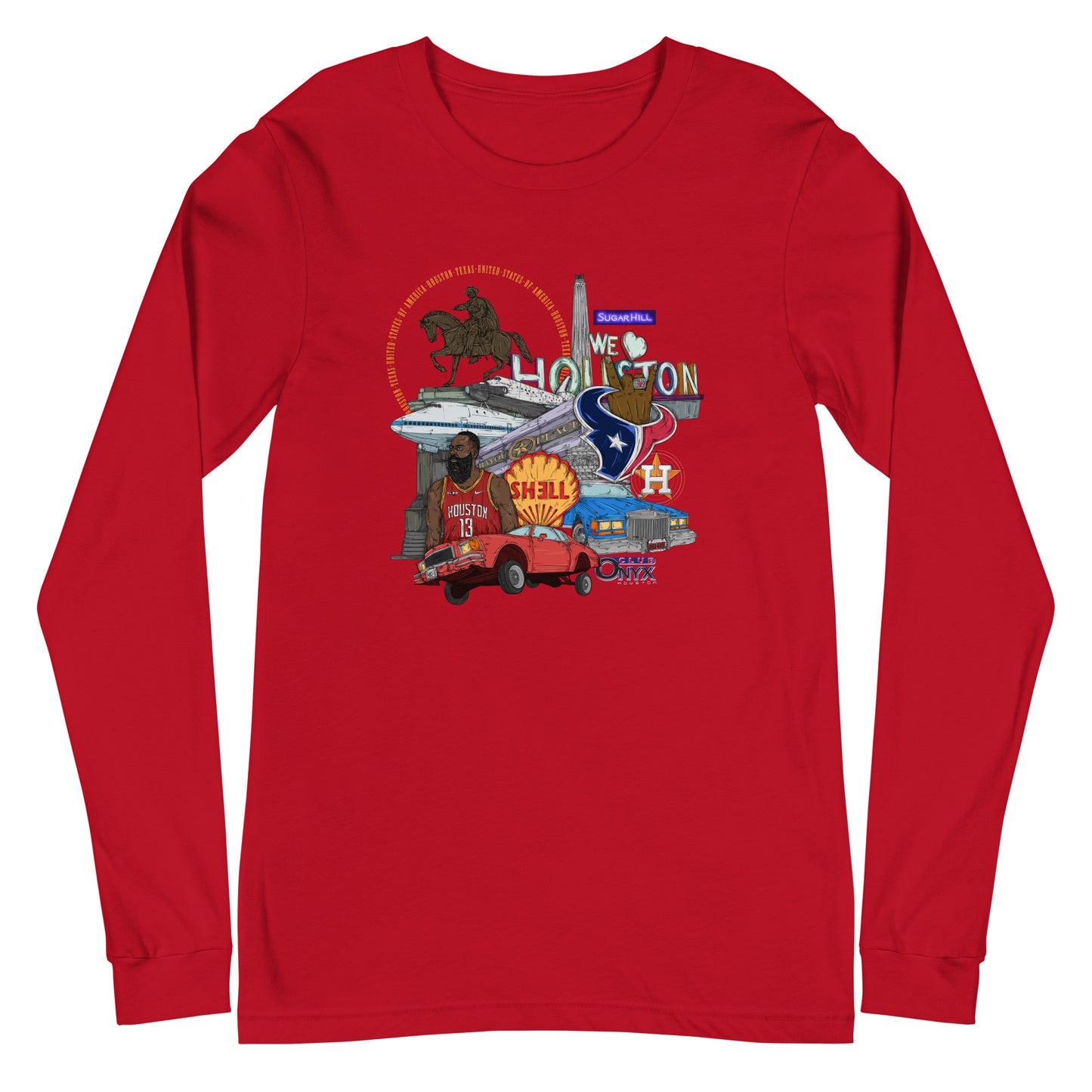 Houston Graphic Long Sleeve Tee (unisex)