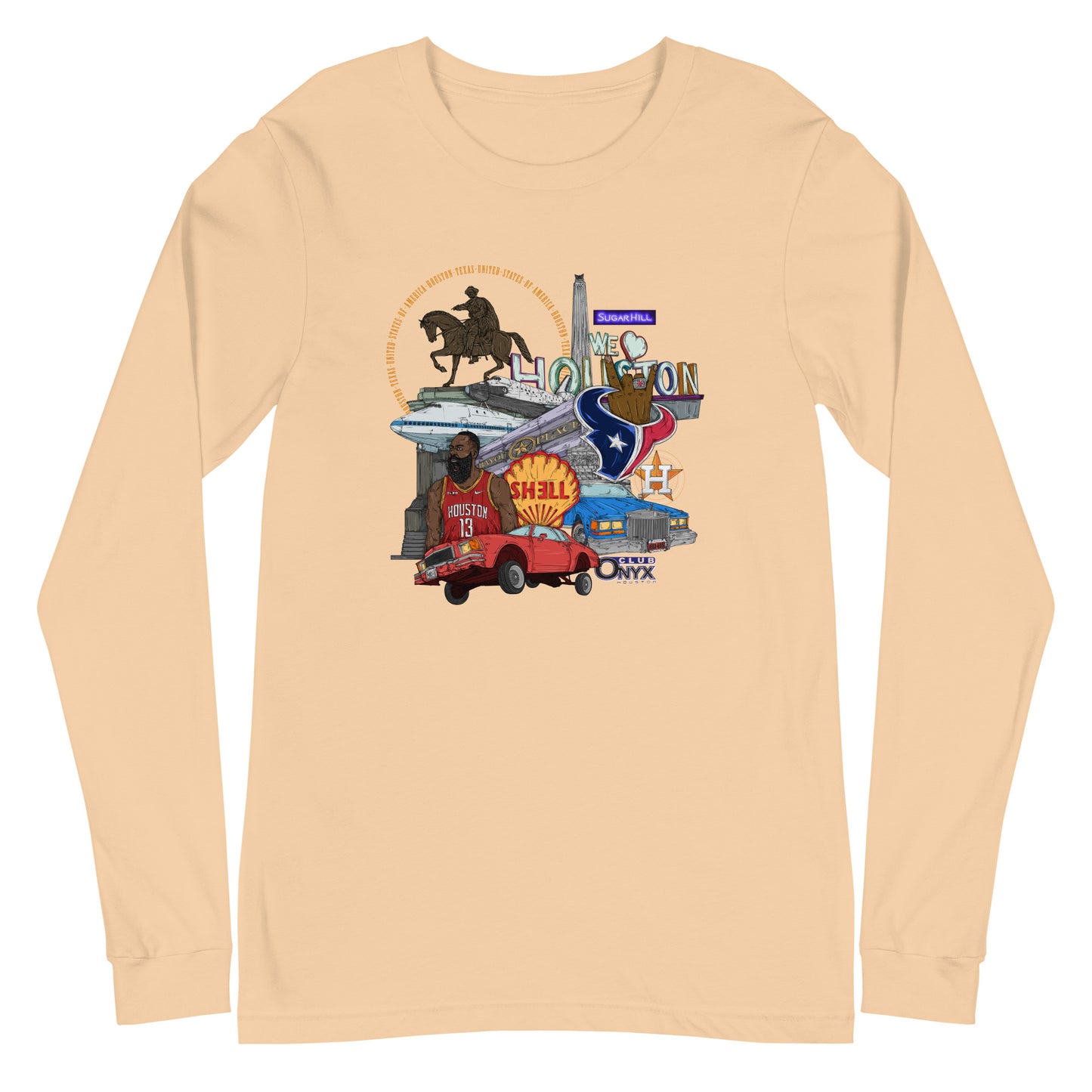 Houston Graphic Long Sleeve Tee (unisex)
