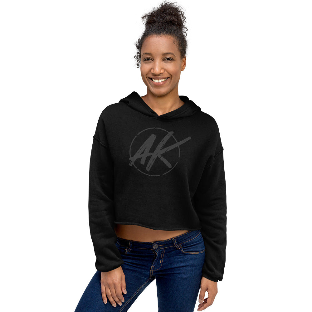 W| AK Crop Hoodie (black)
