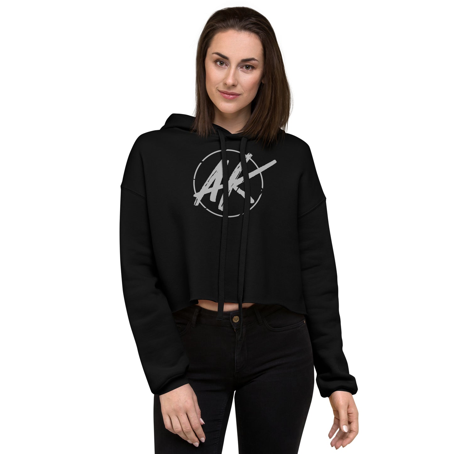 W| AK Crop Hoodie (grey)
