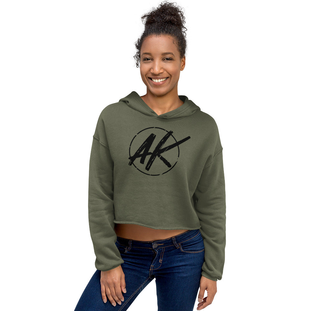 W| AK Crop Hoodie (black)