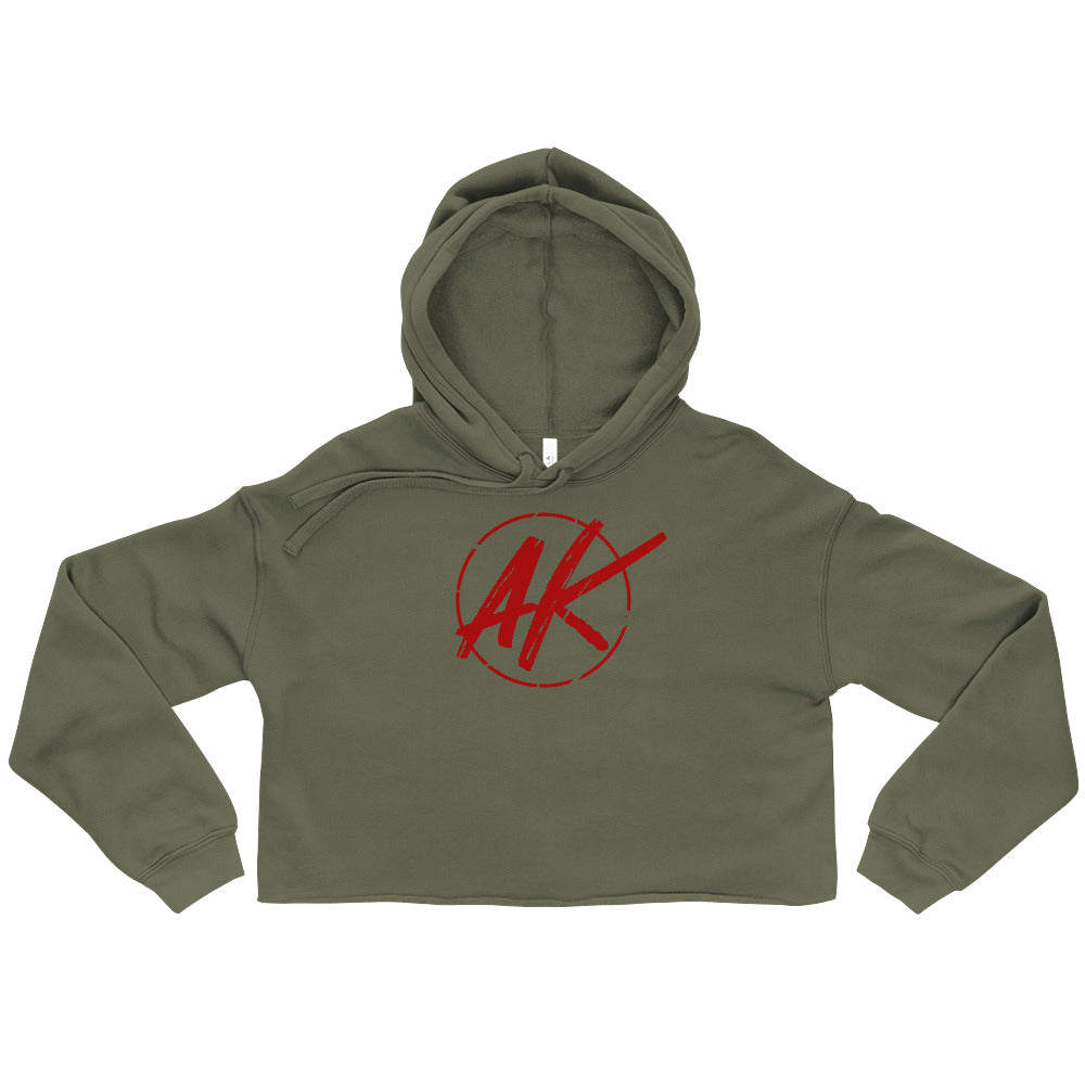 W| AK Crop Hoodie (red)