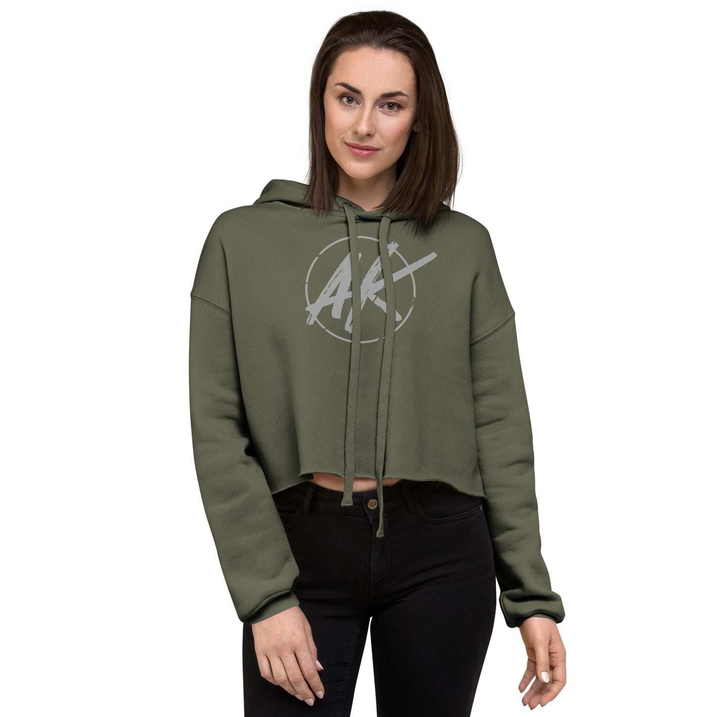 W| AK Crop Hoodie (grey)
