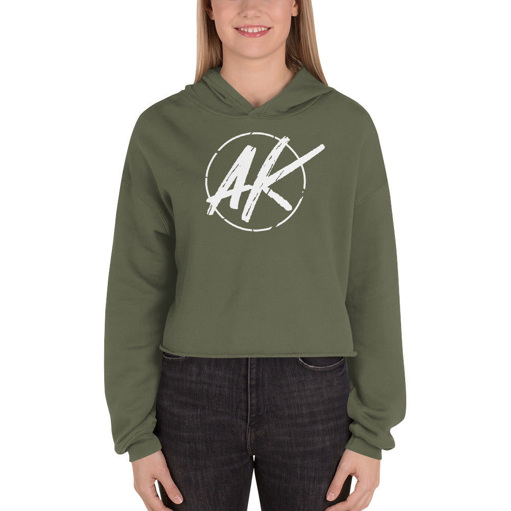 W| AK Crop Hoodie (white)