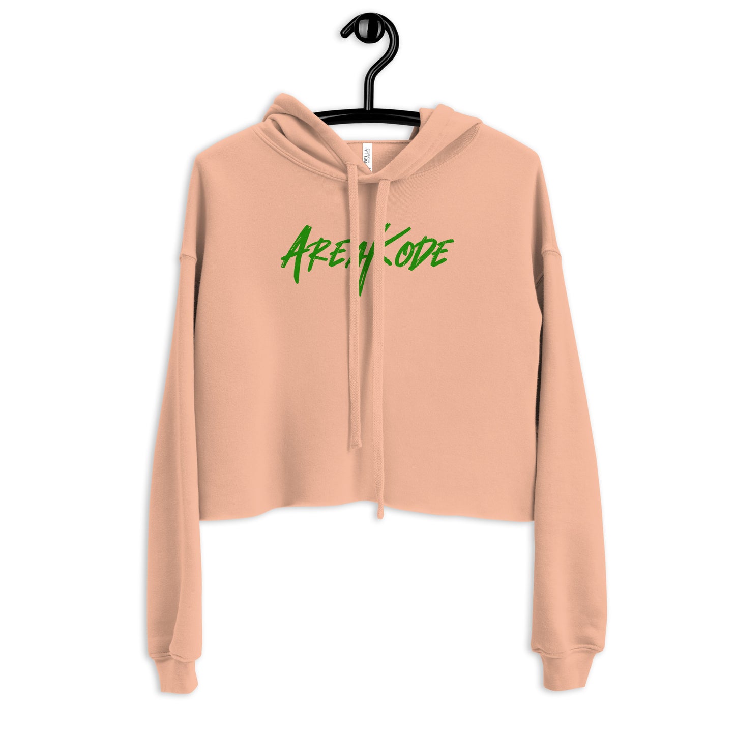 W| AreaKode Crop Hoodie (green)
