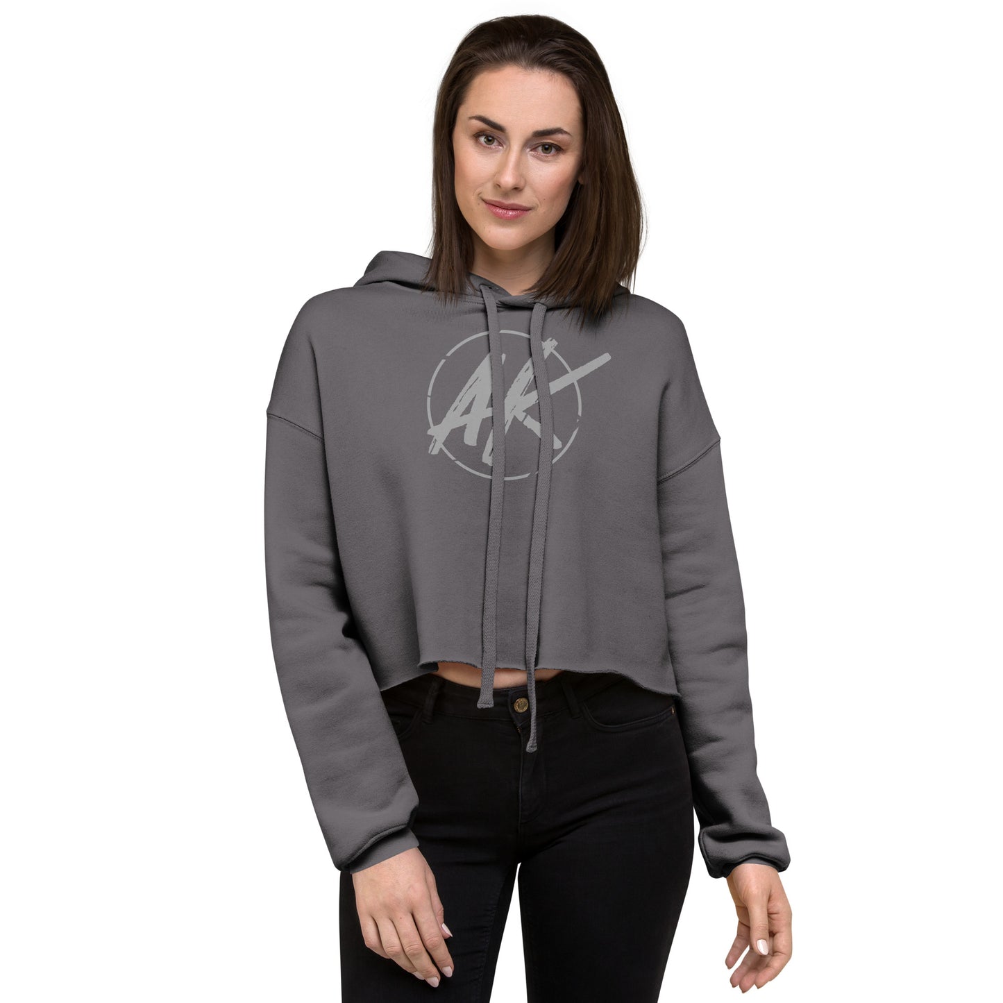 W| AK Crop Hoodie (grey)