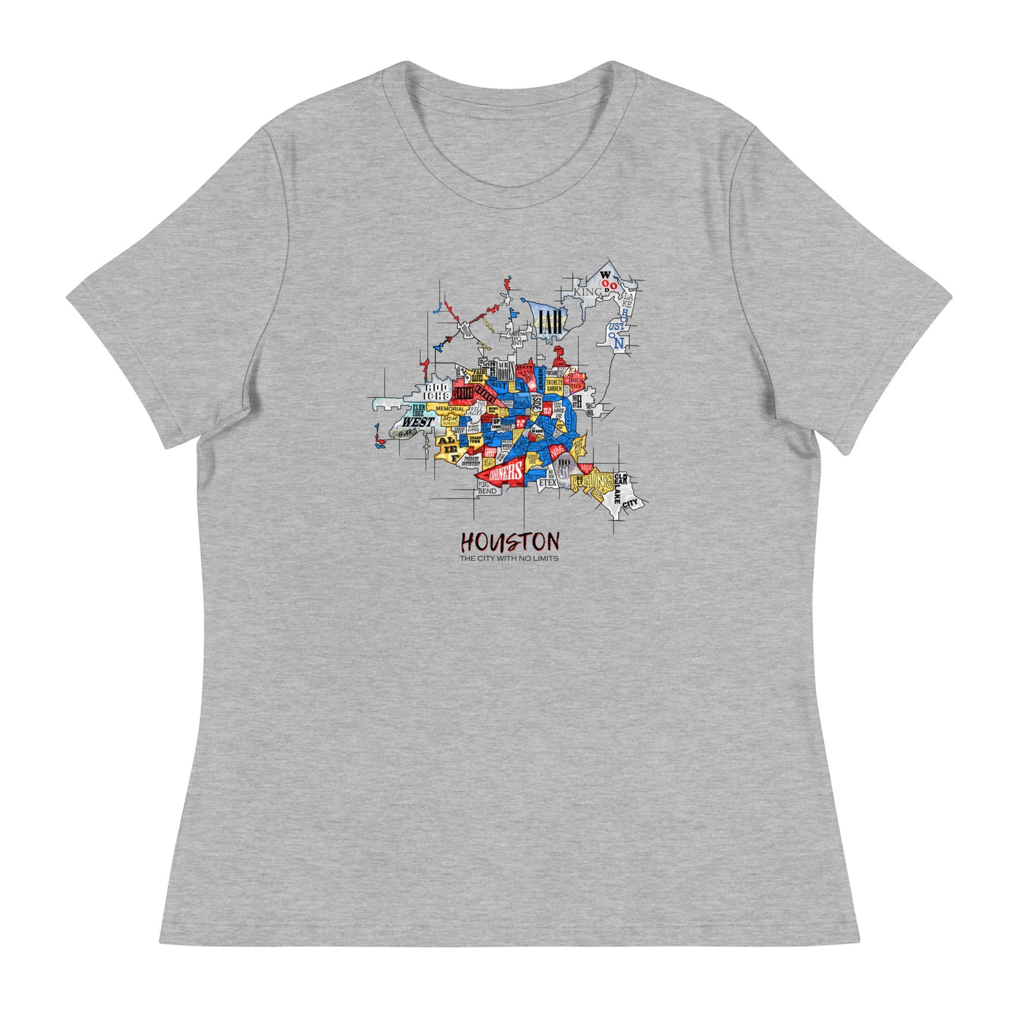 W| Houston Map T Shirt