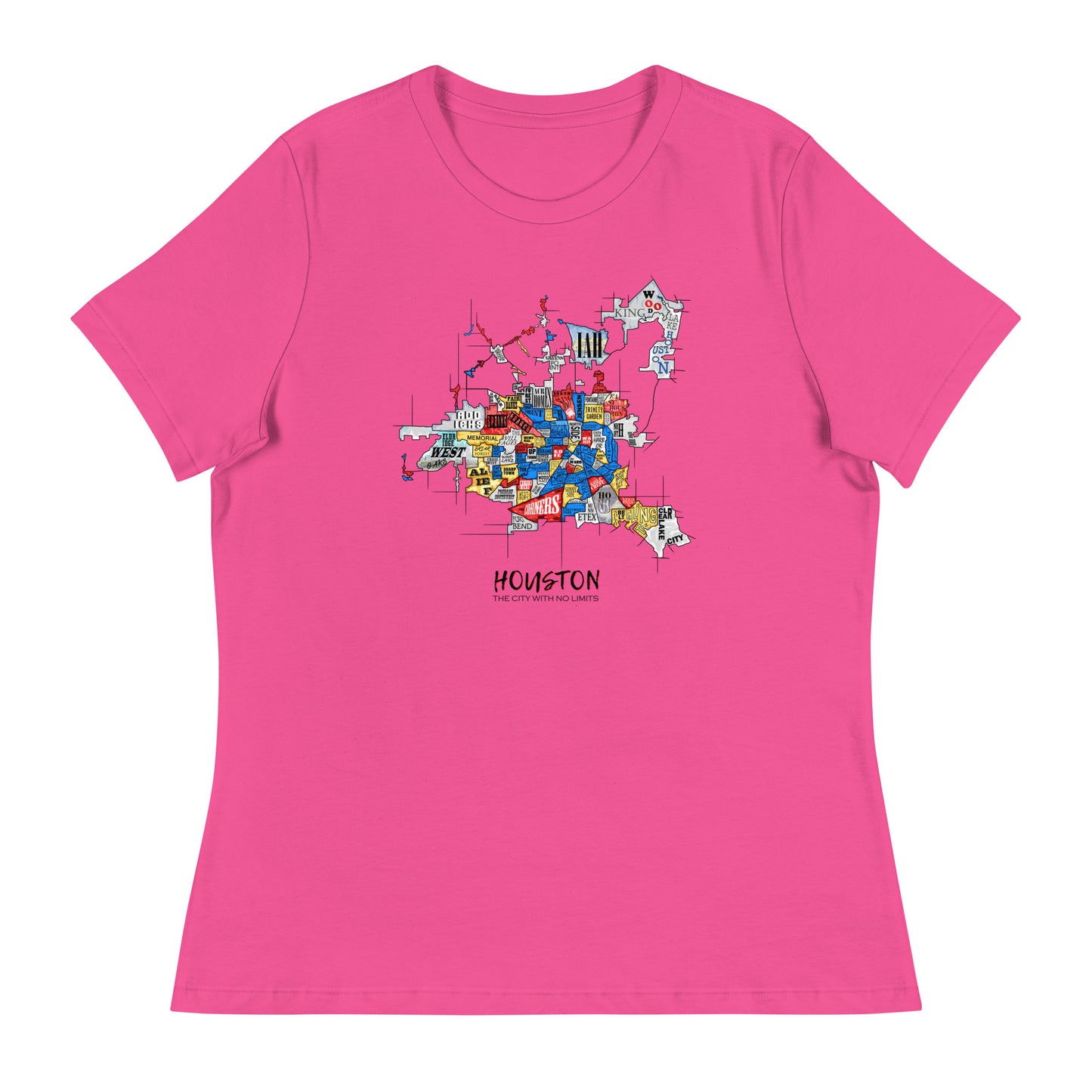 W| Houston Map T Shirt