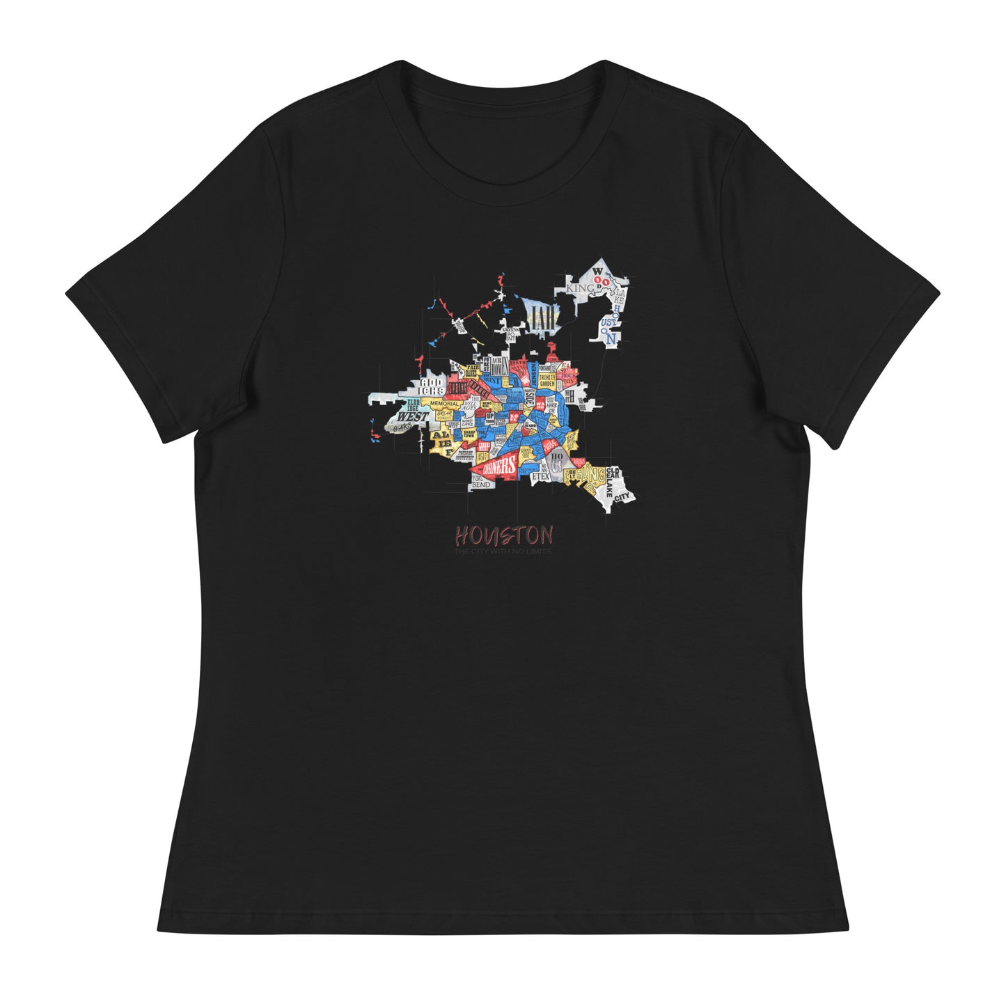 W| Houston Map T Shirt