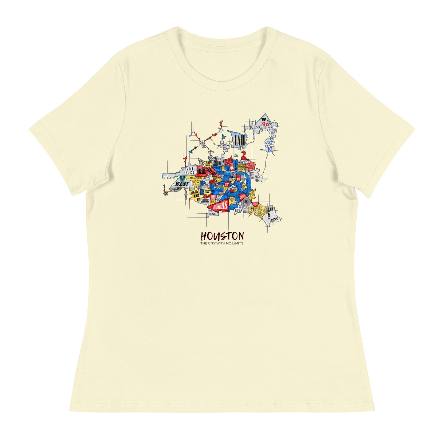 W| Houston Map T Shirt