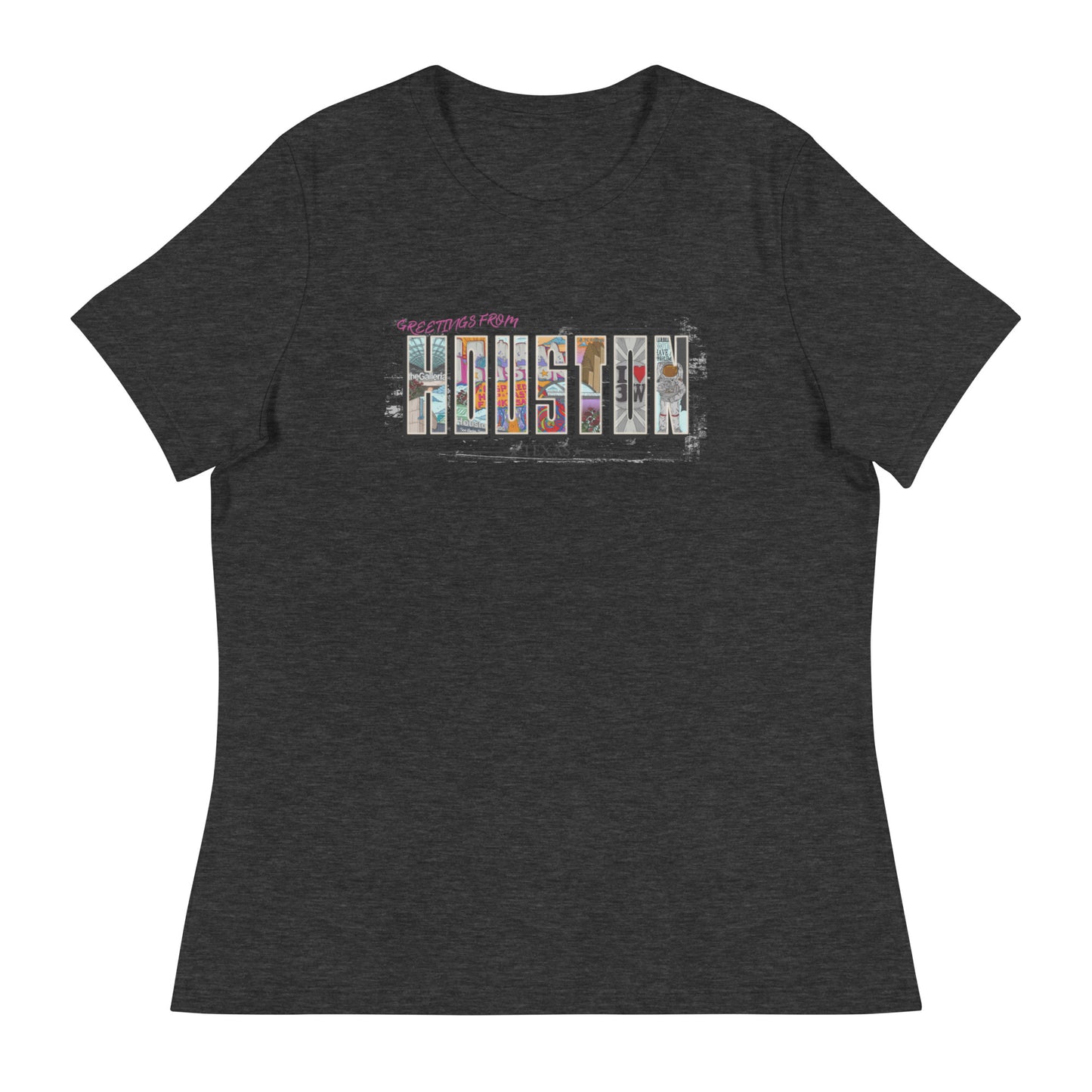 W| Houston Post Card Style T Shirt