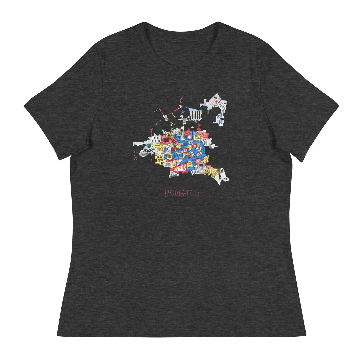 W| Houston Map T Shirt