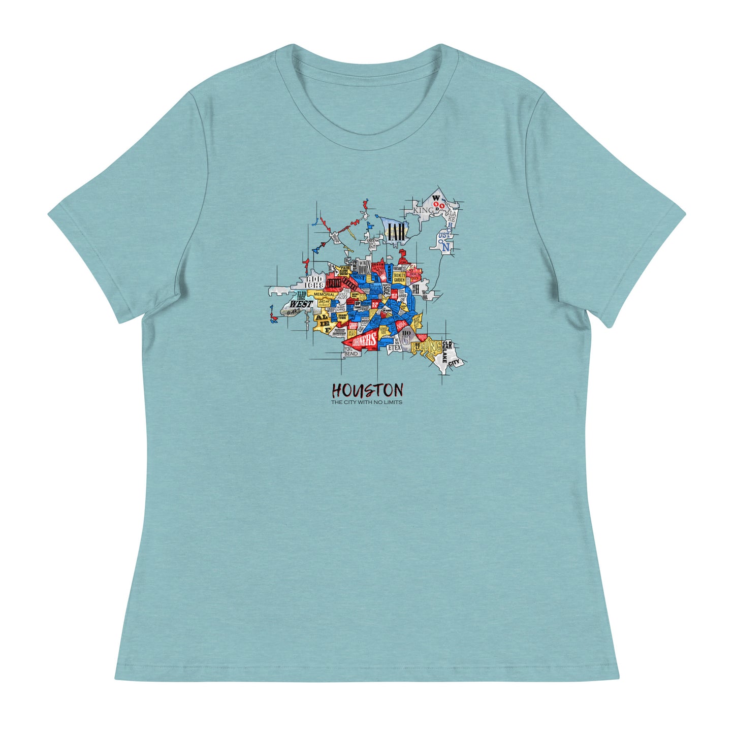 W| Houston Map T Shirt